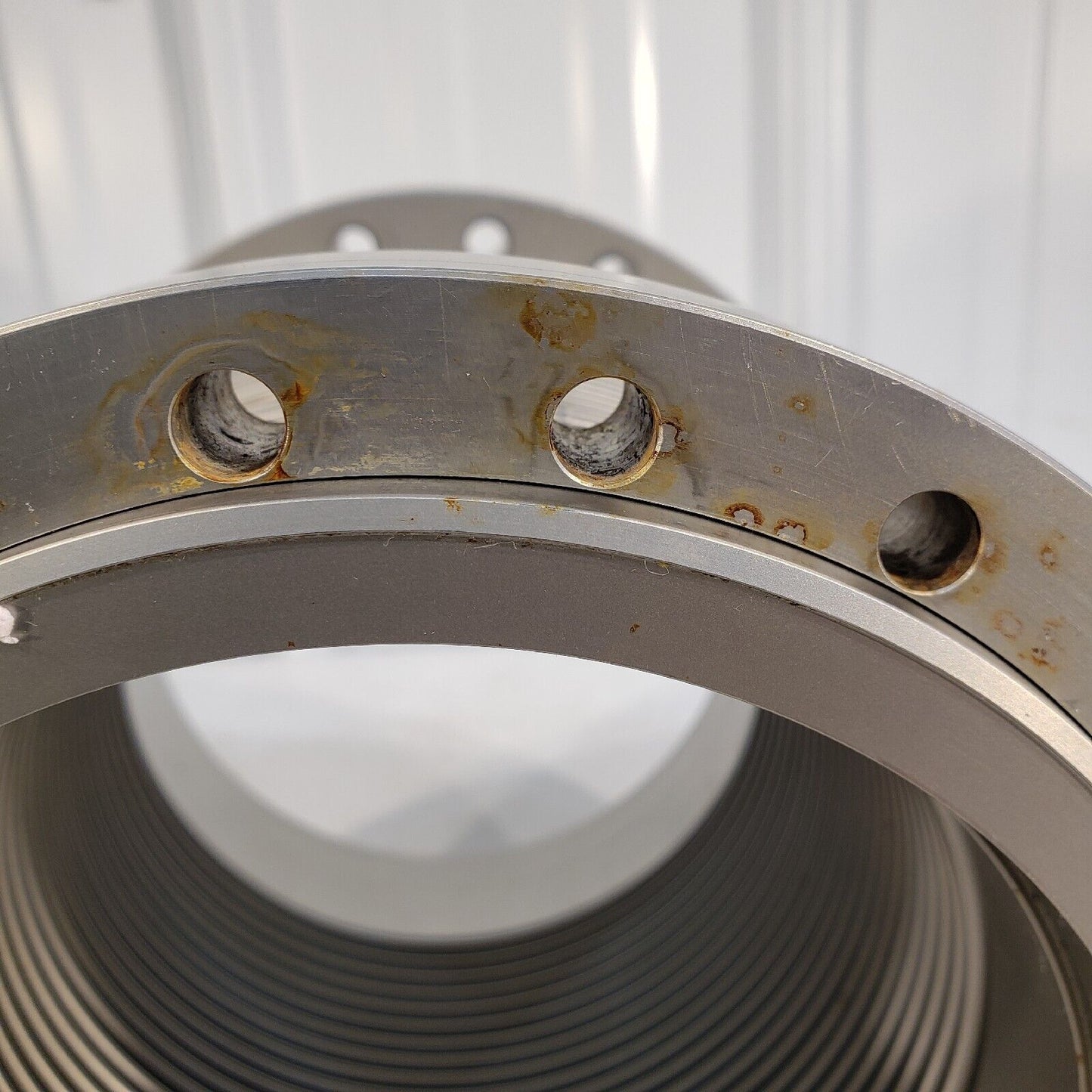 Varian DN160CF 8" OD Rotatable Bellows 8" Length Stainless Steel High Vacuum