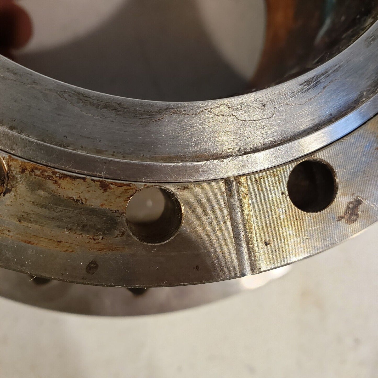 6" DN100CF to 8" DN160CF Full Nipple Rotatable Adapter 3-3/4" Length High Vacuum