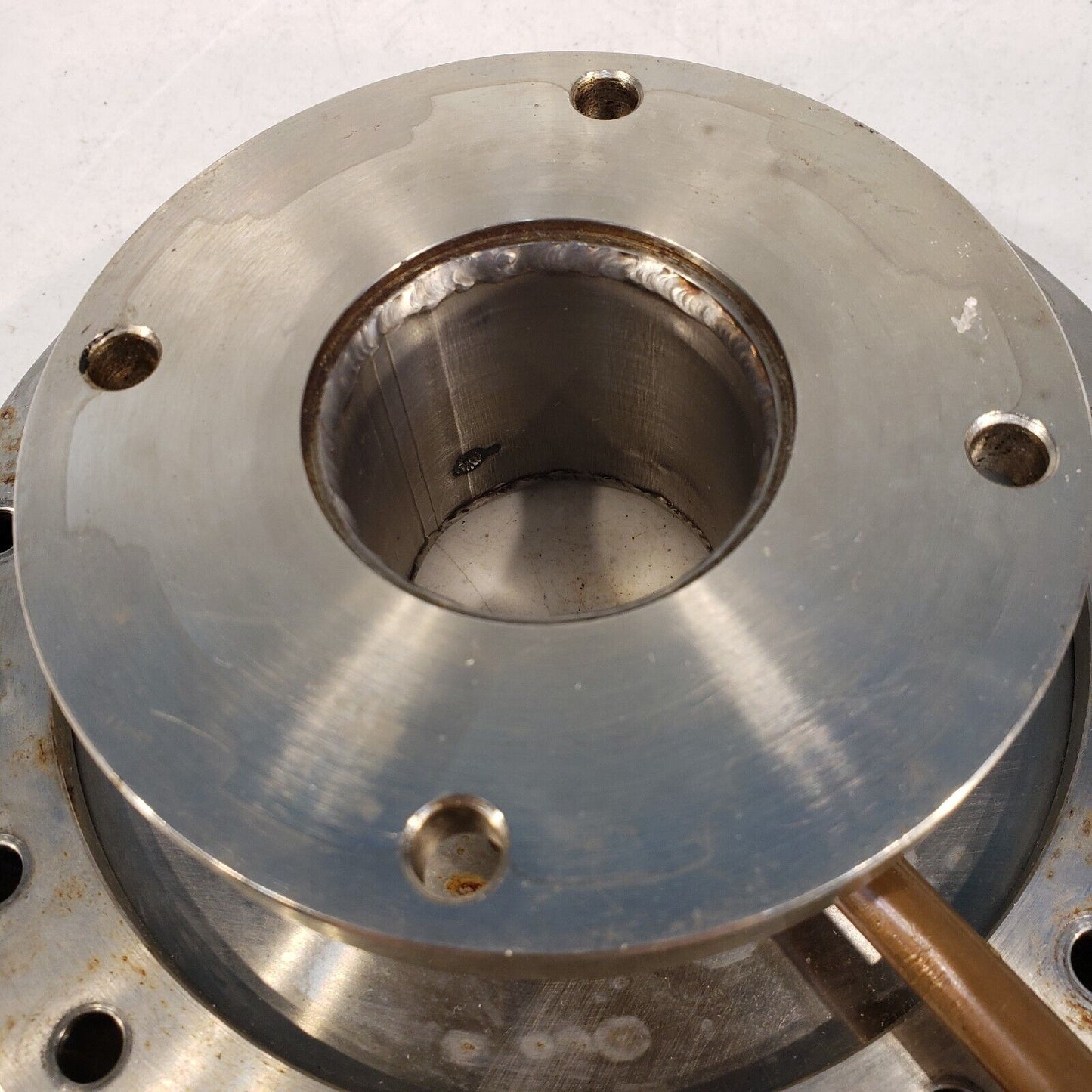 Varian DN160CF to 150 ASA Full Nipple Rotatable 8" CF, 5" ASA, 2-3/4" Length