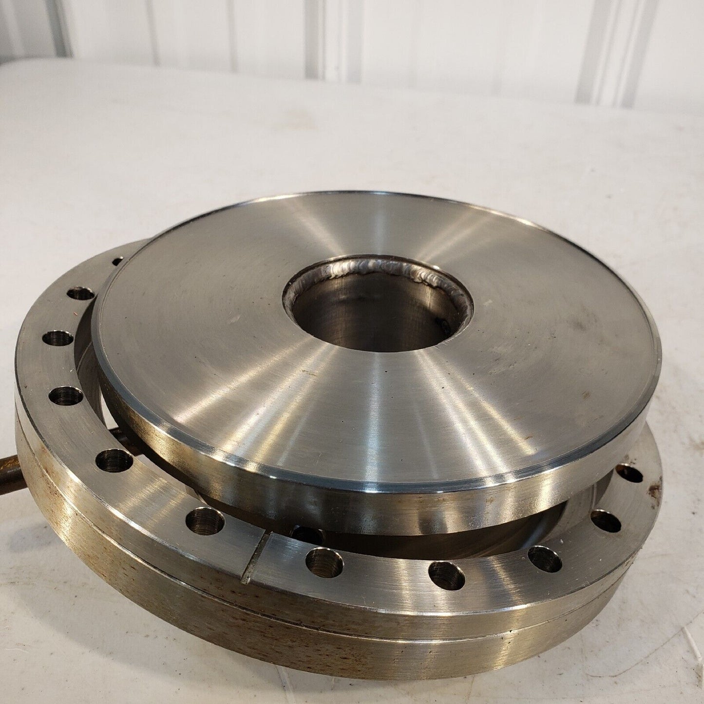 Varian DN160CF to 150 ASA Full Nipple Rotatable 8" CF, 5" ASA, 2-3/4" Length