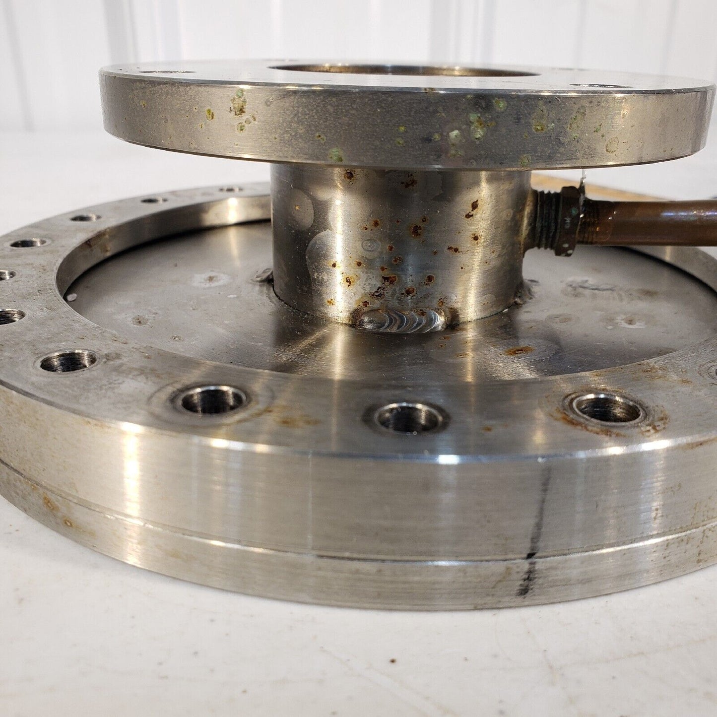 Varian DN160CF to 150 ASA Full Nipple Rotatable 8" CF, 5" ASA, 2-3/4" Length
