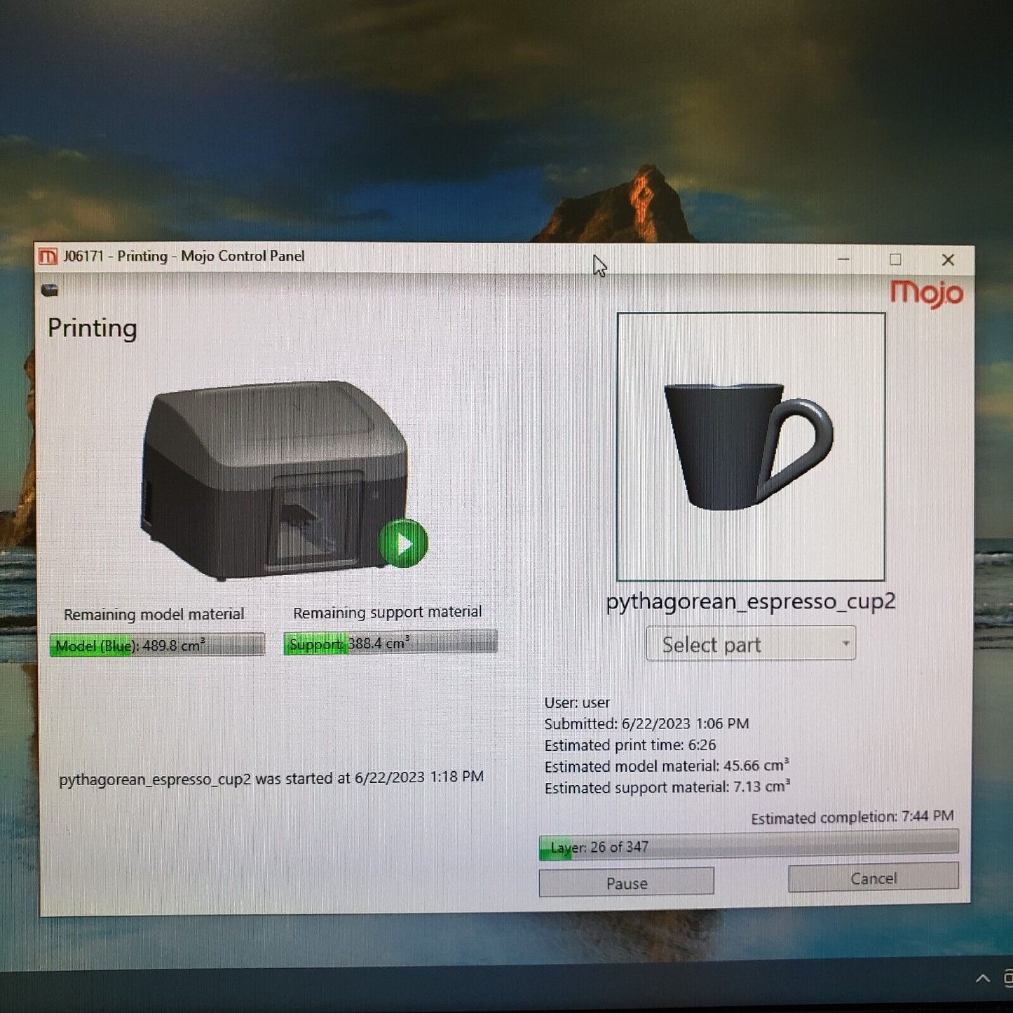 TESTED- Stratasys Mojo 3D Printer 690-10000 Desktop Professional Grade 3D