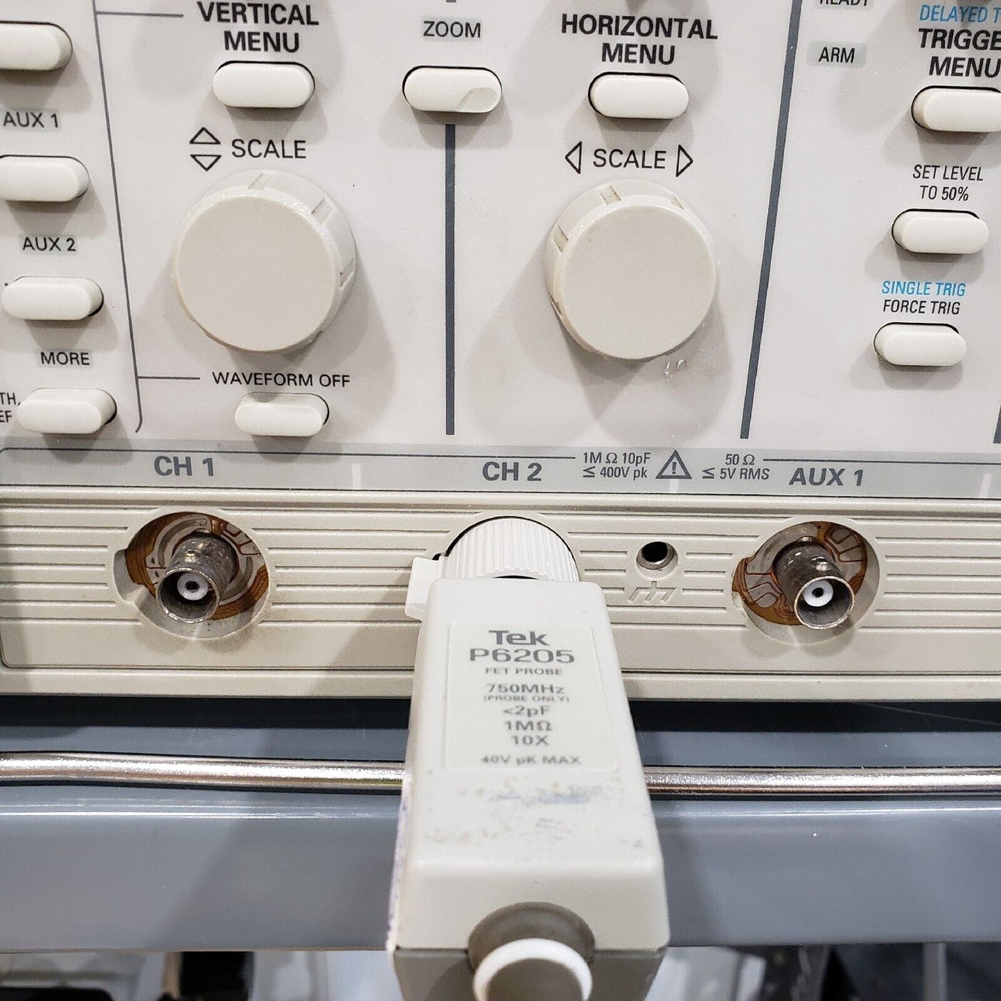 TESTED- Tektronix P6205 FET Probe 750 MHz 1 M Ohm 10X 40V pK Max 070820201