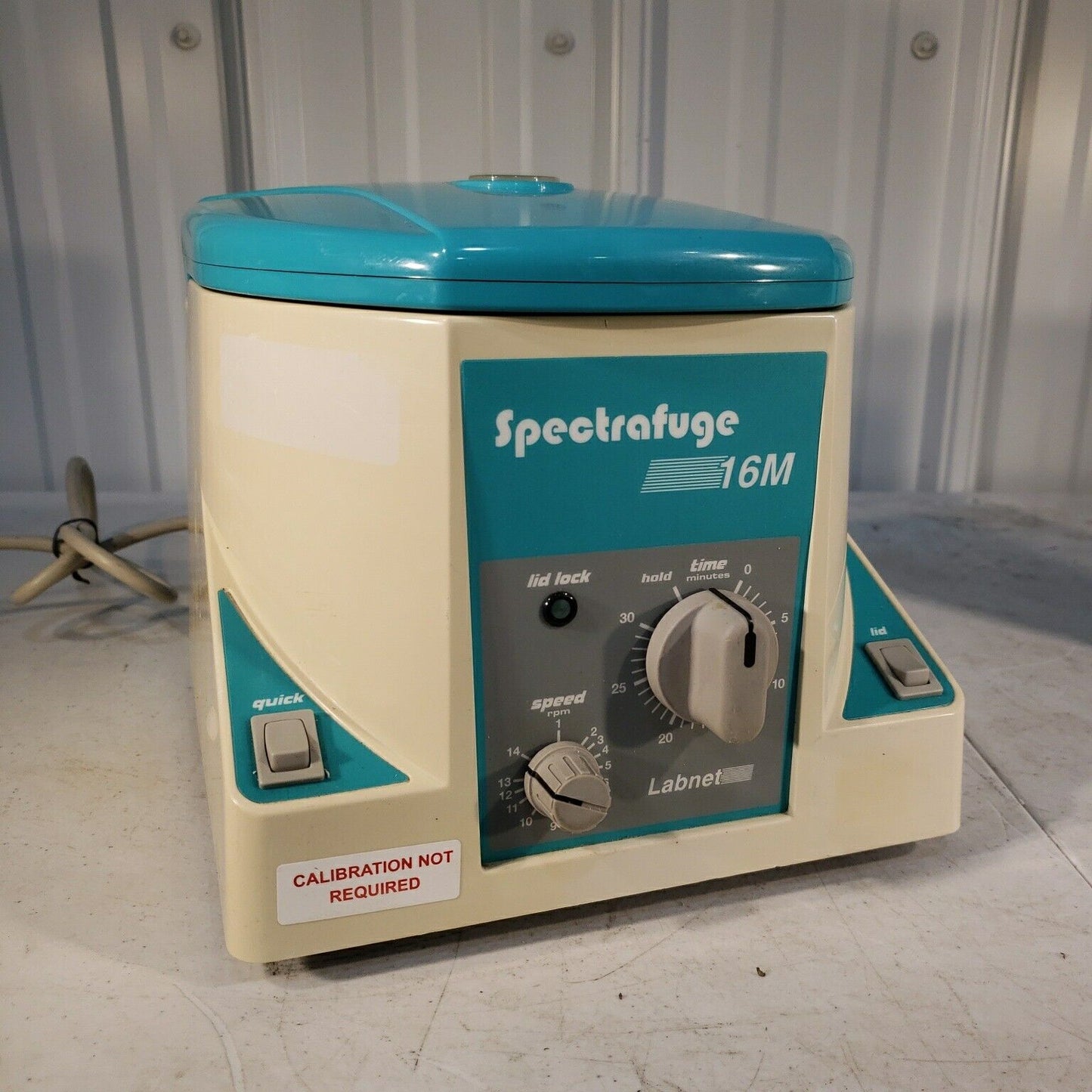 National Labnet CO. 16M Spectrafuge C0160-T Tested Working w/ Rotor + Cover
