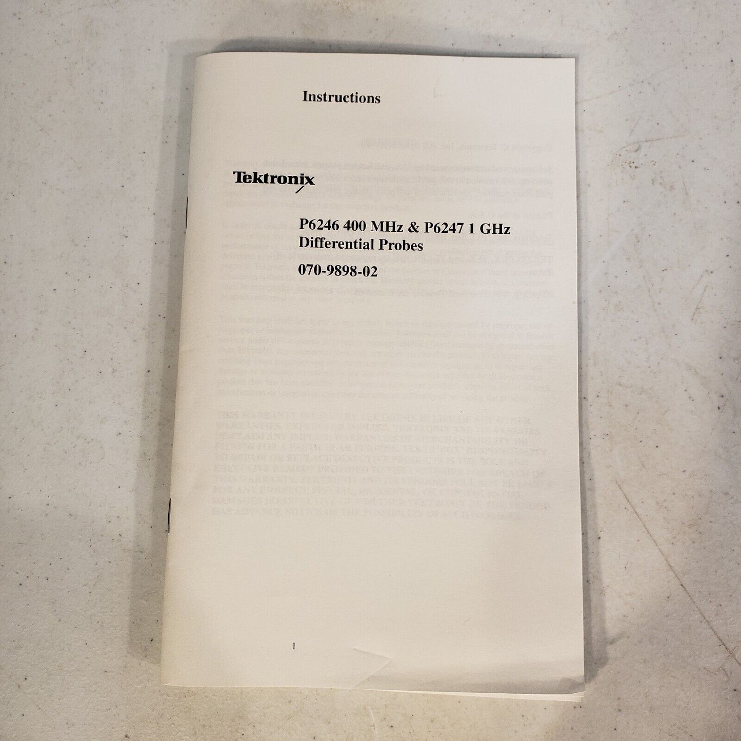 Tektronix P6339A Buffered 500MHz Passive Probe for TDS794D and Tekprobe III