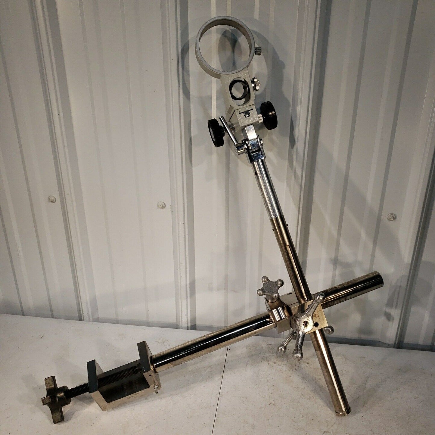Microscope 18" Boom Arm Table Clamp Stand with Mount for Stereo Zoom Scope