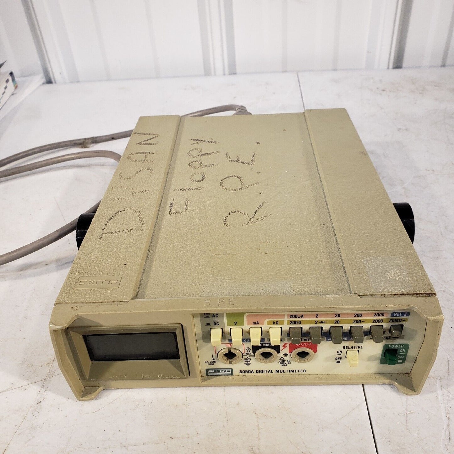 Fluke 8050A Digital Multimeter Power Switch Broken