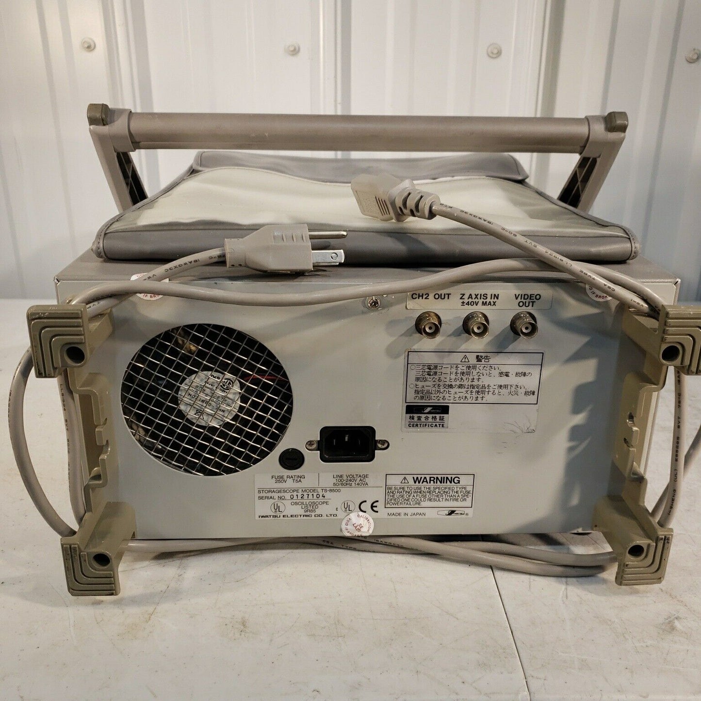 Iwatsu Storagescope TS-8500 Oscilloscope 500 MHz 4-Channel Tested Works