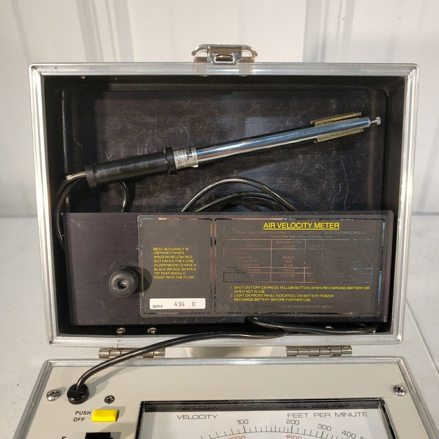TSI Model 1650 Air Velocity Meter w/Probe