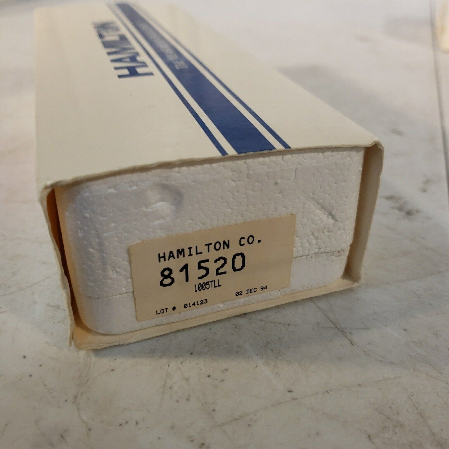 Hamiltom Co 81520 HPLC Syringe 5 mL Gastight 1005 TLL, PTFE Luer Lock
