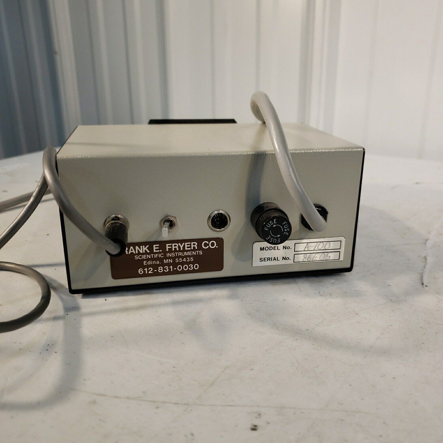 Frank E. Fryer A-100 Temperature Controller Temp. Adjust