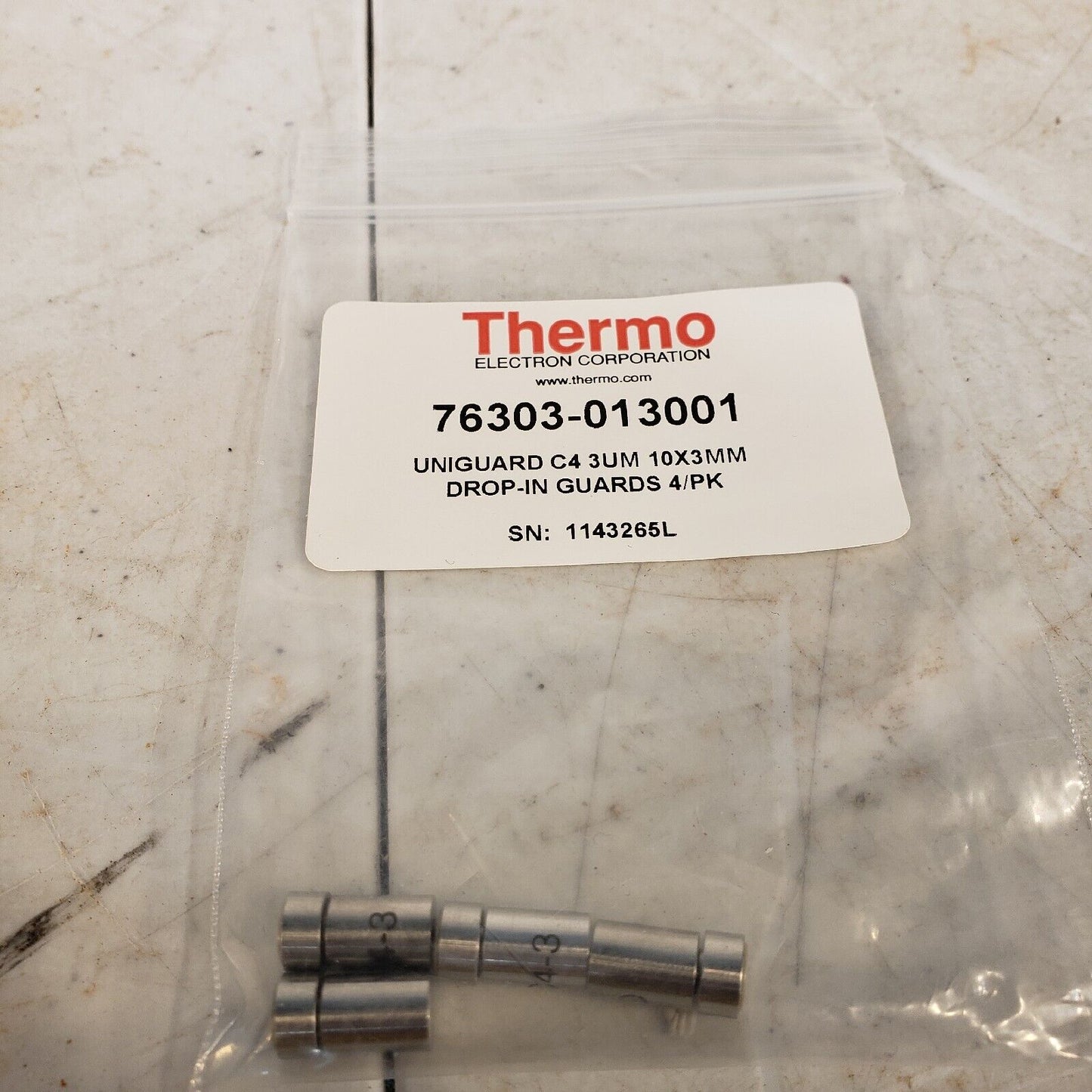 Thermo Fisher Uniguard C4 3UM 10x3mm Drop-in Guards 4 Pack HPLC