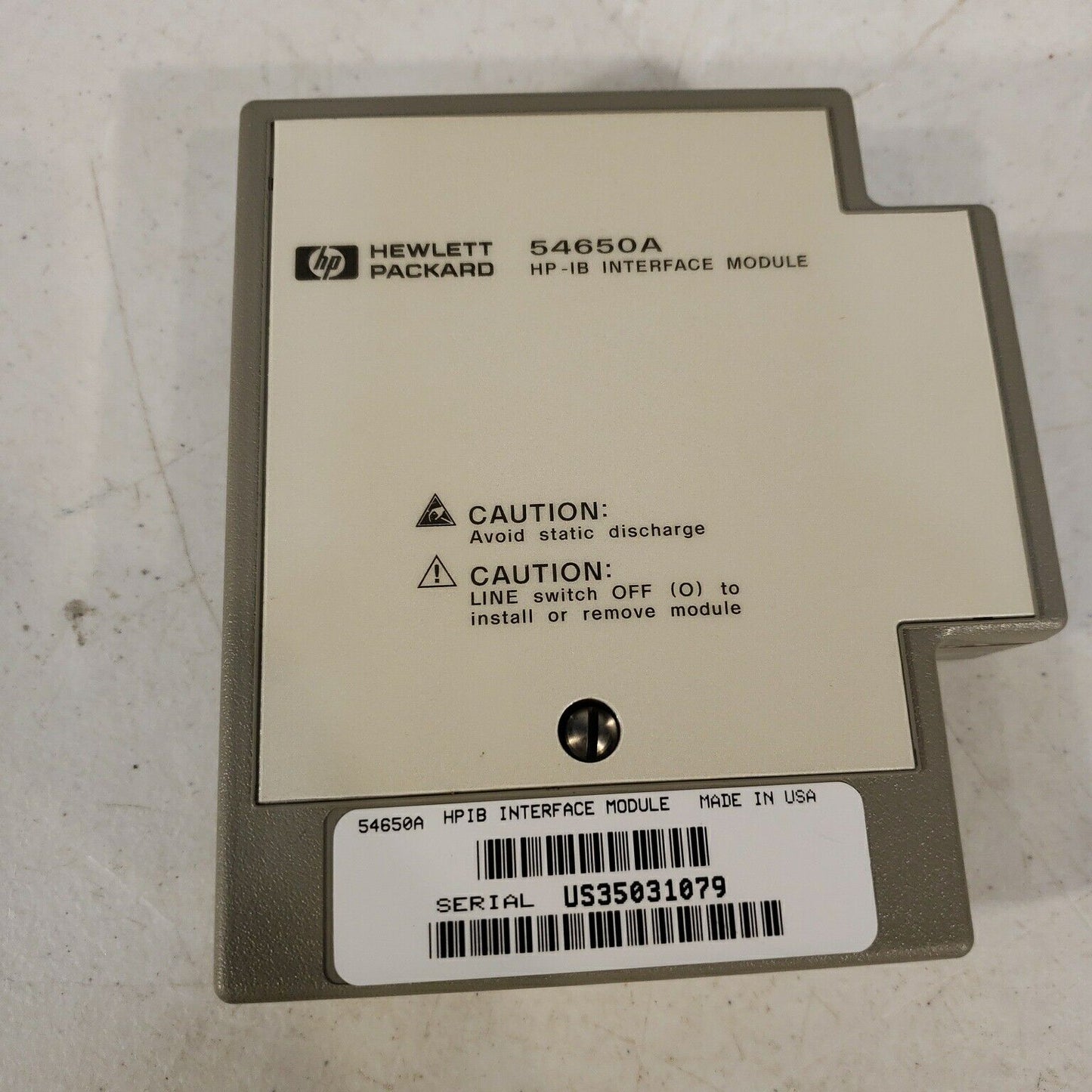 HP 54650A HP-IB HPIB GPIB Interface Module for Oscilloscopes