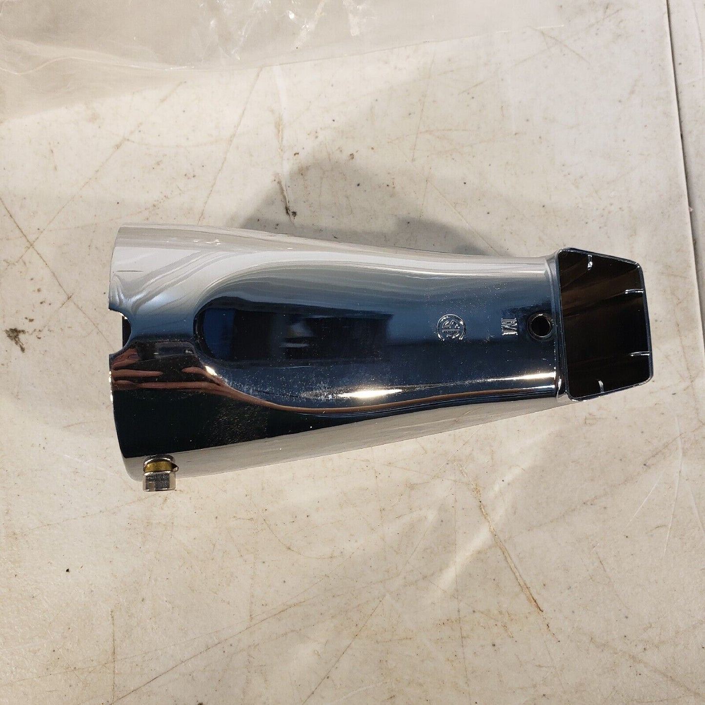Mixet Chrome Tub Spout 5/8" Diameter 1/2" Slip-On Quick Connect Chrome - Mfg 72
