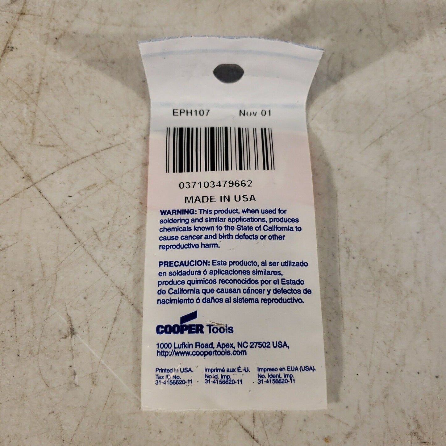 Weller EPH107 Chisel Tip 0.04" X 1.2mm
