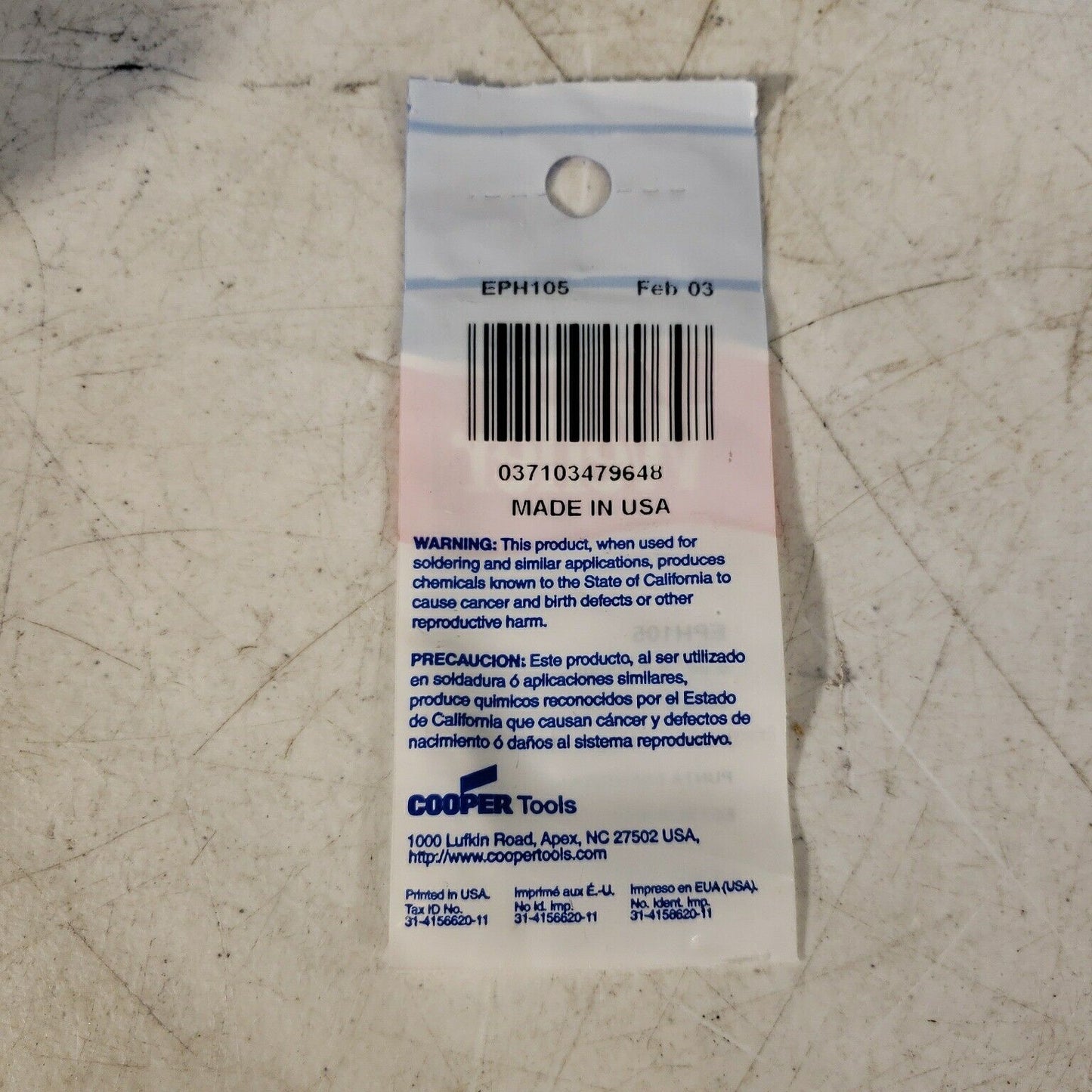 Weller EPH105 Flat Tip 0.04" X 1.2mm