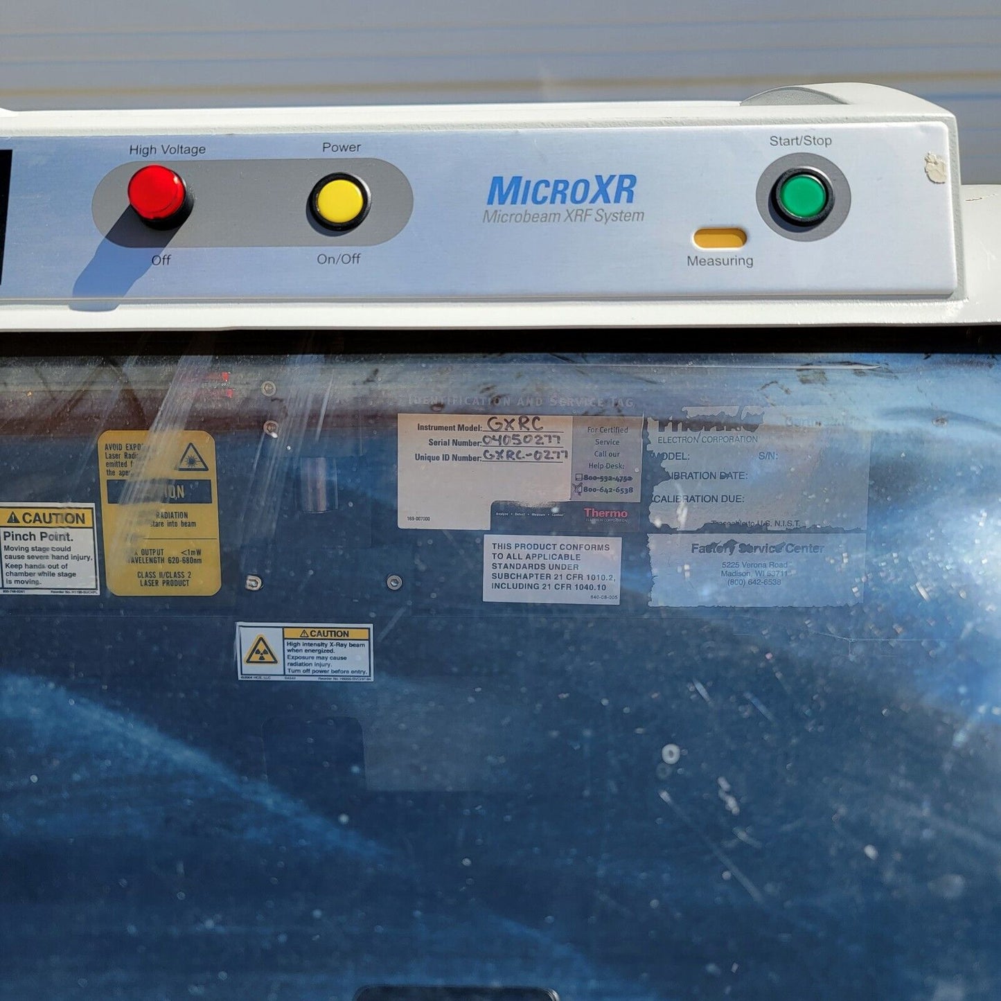 THERMO MicroXR GXRC Microbeam X-Ray Florescence XRF Spectrometer - NO PC
