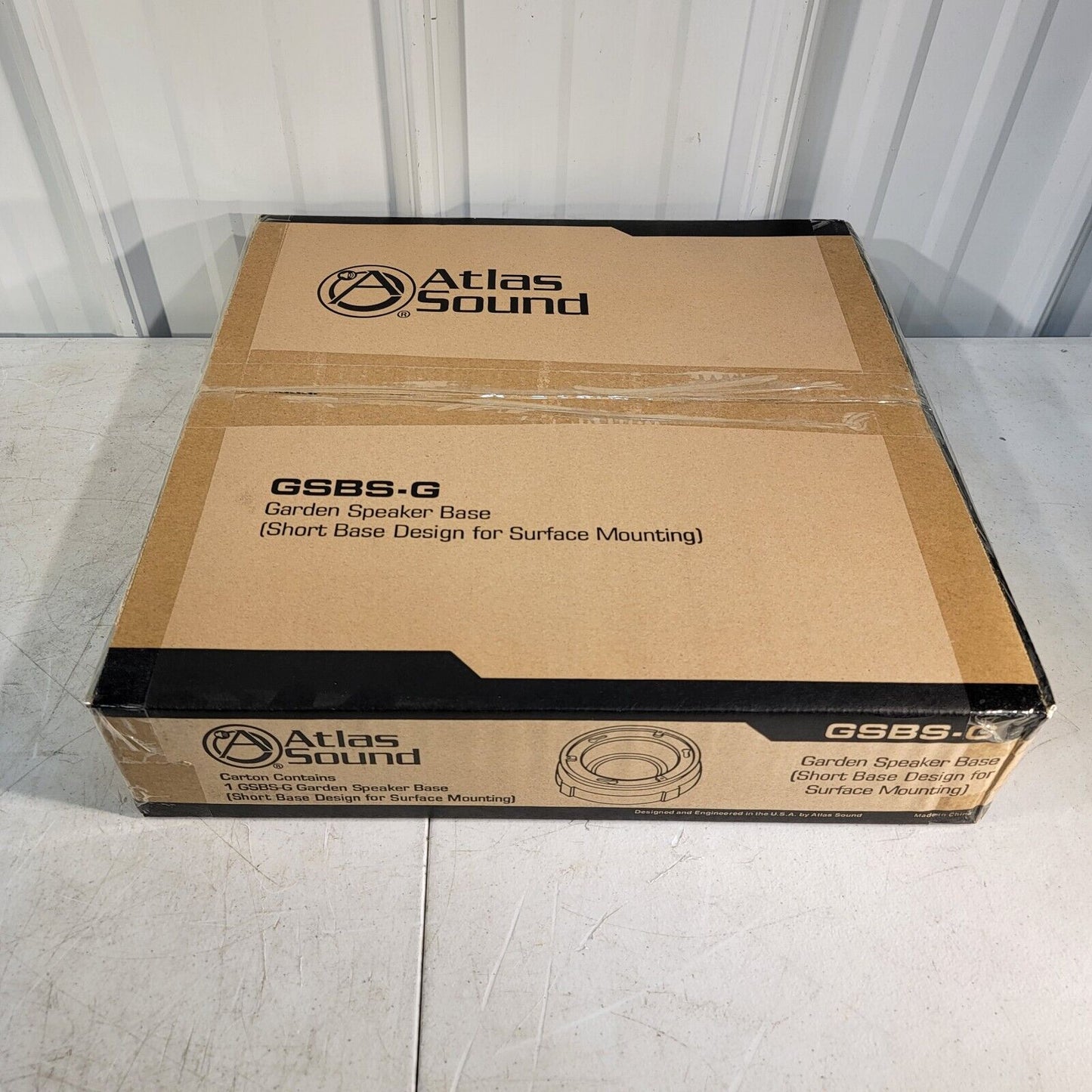 ATLAS SOUND GSBS-G Garden Speaker Base Short Design For Surface Mounting GSBSG