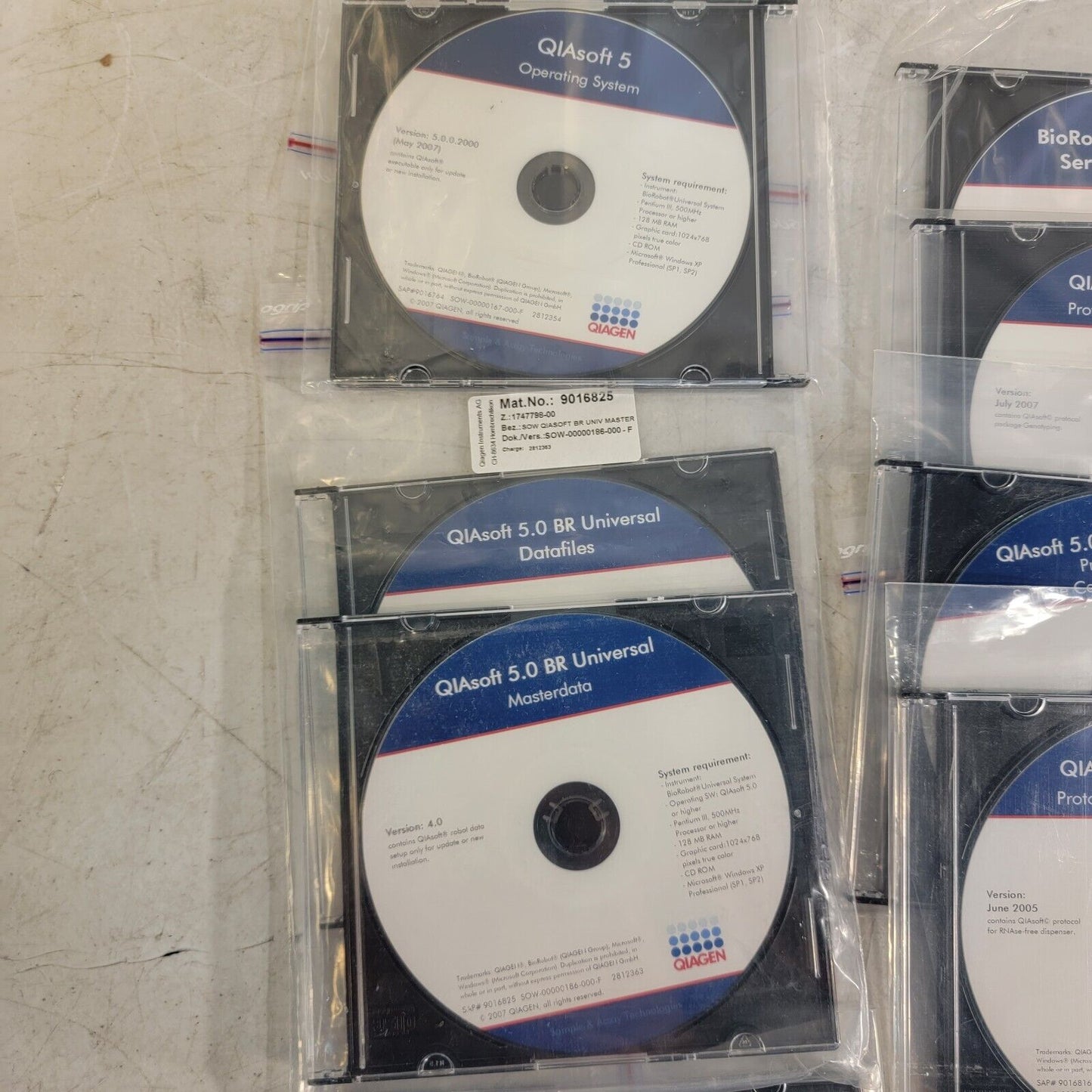 Complete Qiagen Software Package QIAsoft 5.0 BioRobot BR Universal 8000 + Manual