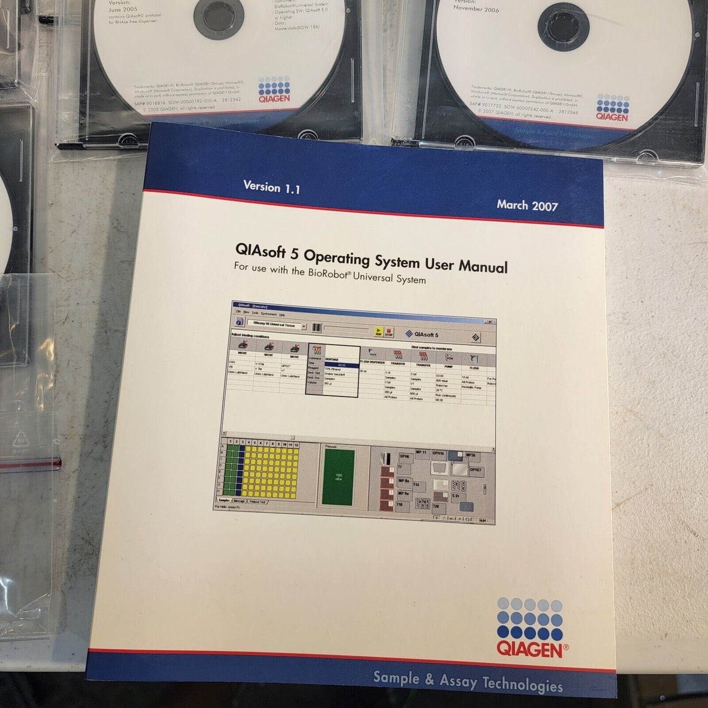 Complete Qiagen Software Package QIAsoft 5.0 BioRobot BR Universal 8000 + Manual