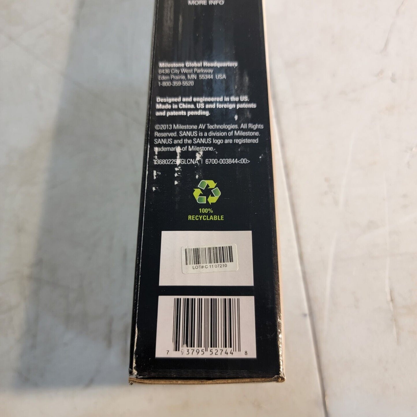 Sanus Soundbar Mount SA405-B1 Supports Weight up to 15lbs