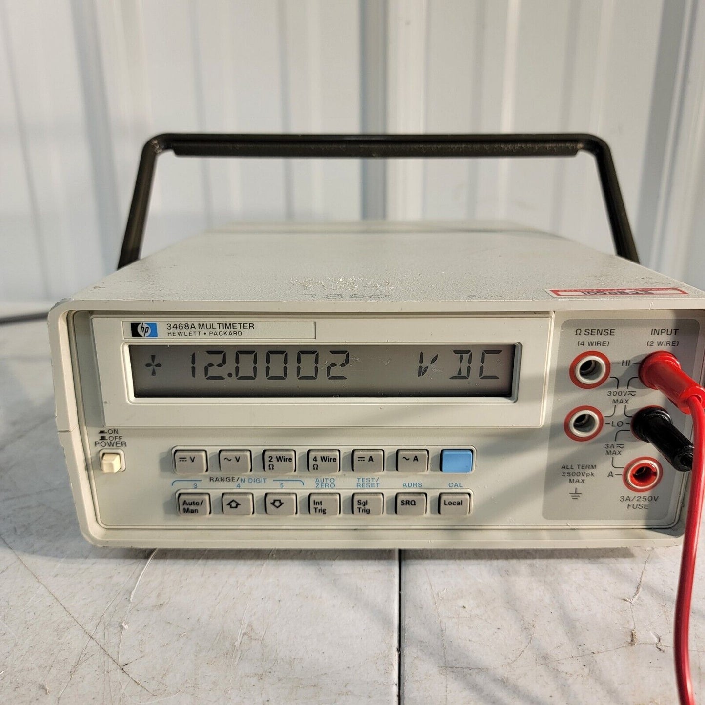 HP Hewlett Packard Agilent 3468A 5.5 Digit Digital Multimeter 1uv - 300VDC VAC