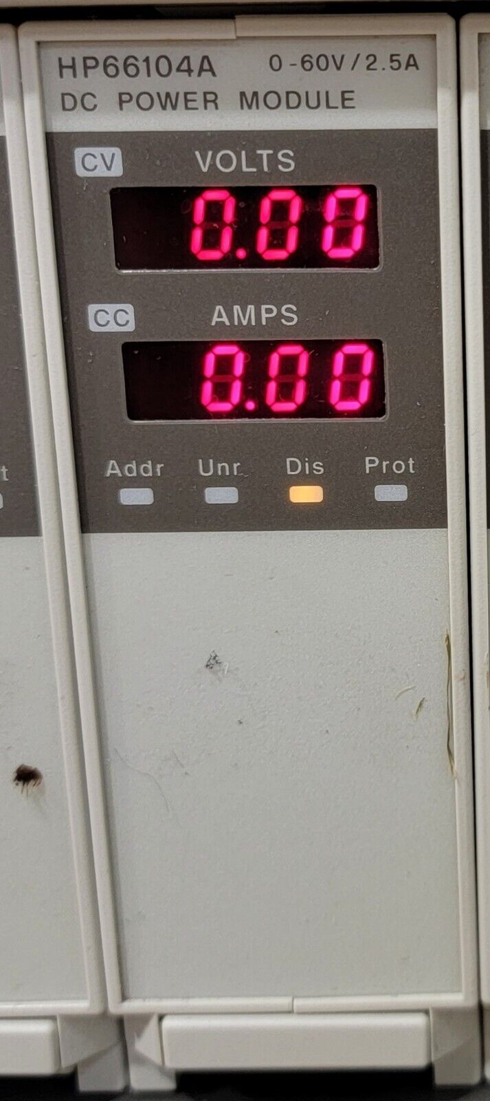 HP Agilent Keysight 66104A DC Power Module 0-60V 2.5A For 66000A Mainframe