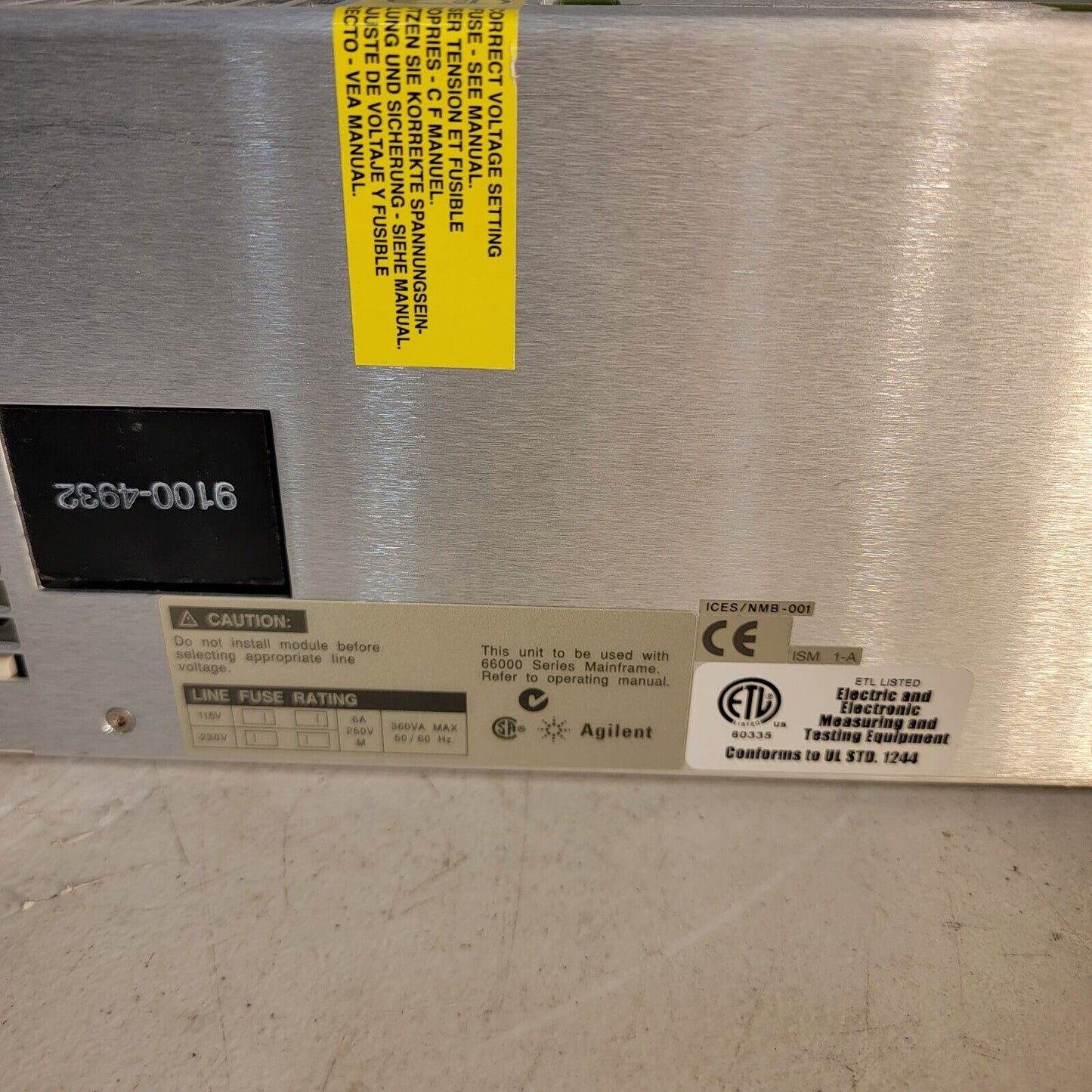 HP Agilent Keysight 66105A DC Power Module 0-120Volt DC, 1.25A