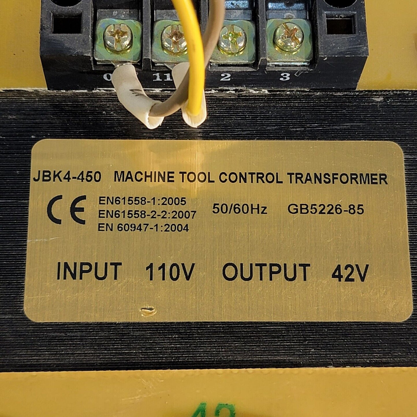 ARY Vacmaster JBK4-450 Machine Control Transformer for Vacuum Packaging Machines
