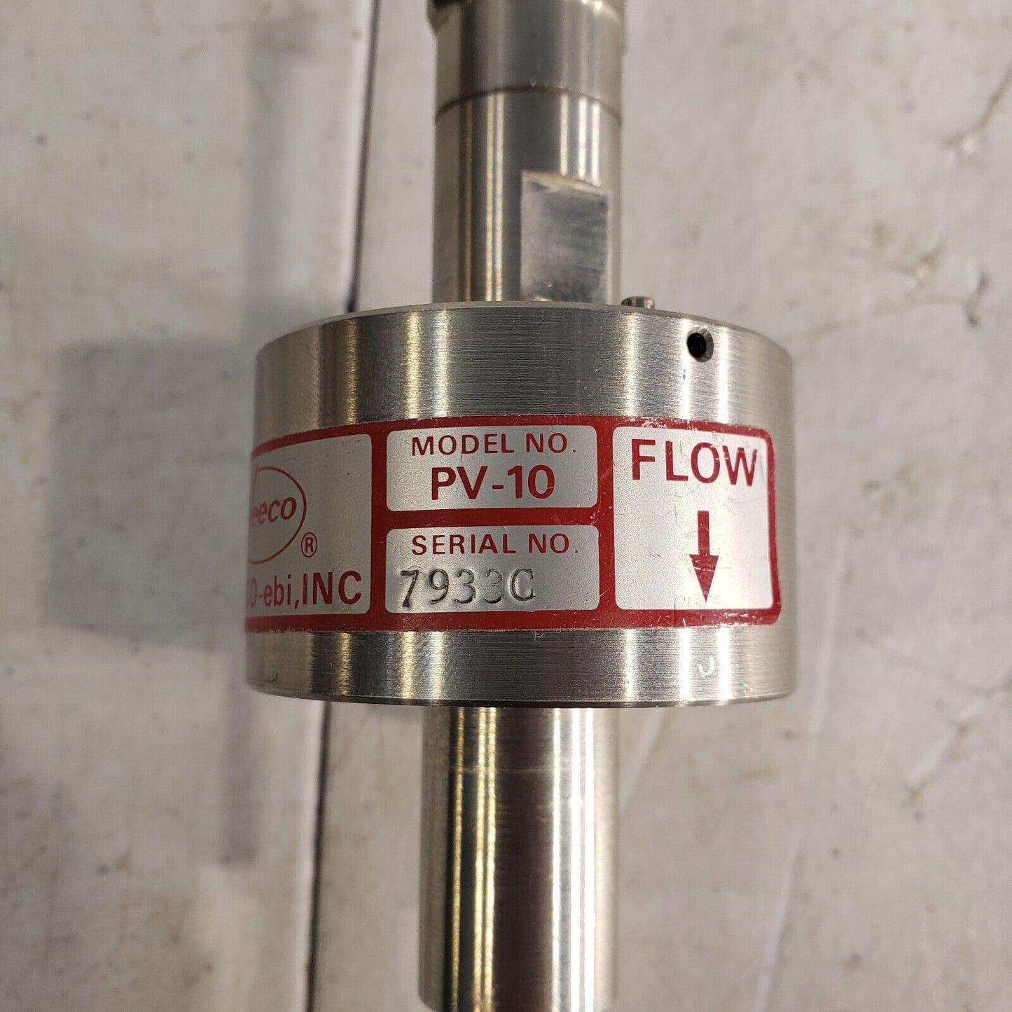 Veeco INC. PV-10 Flow Sensor Piezo High Vacuum Stainless Steel