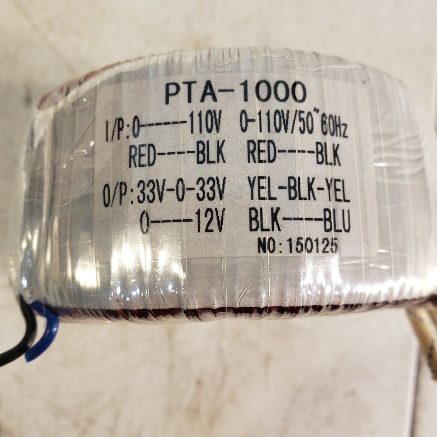 PTA-1000 Copper Transformer 150125 110V Input 33V 110V 12V Output