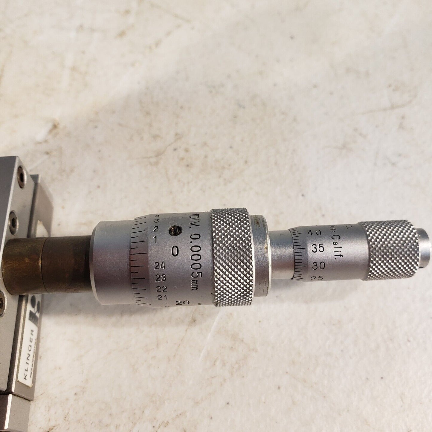 Klinger Scientific X-Y Optical Translation Stage w/ One Micrometer Adjuster