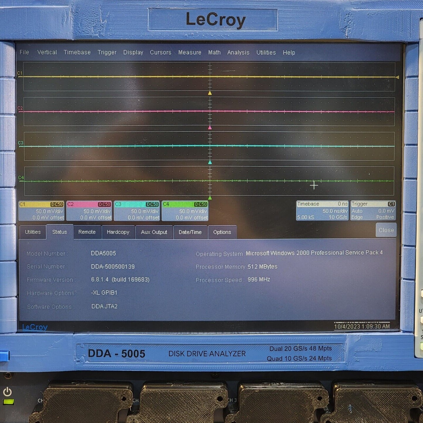 LeCroy DDA-5005 XL 5GHz 20GS/s 4-Ch. Disk Drive Analyzer Xstream Oscilloscope