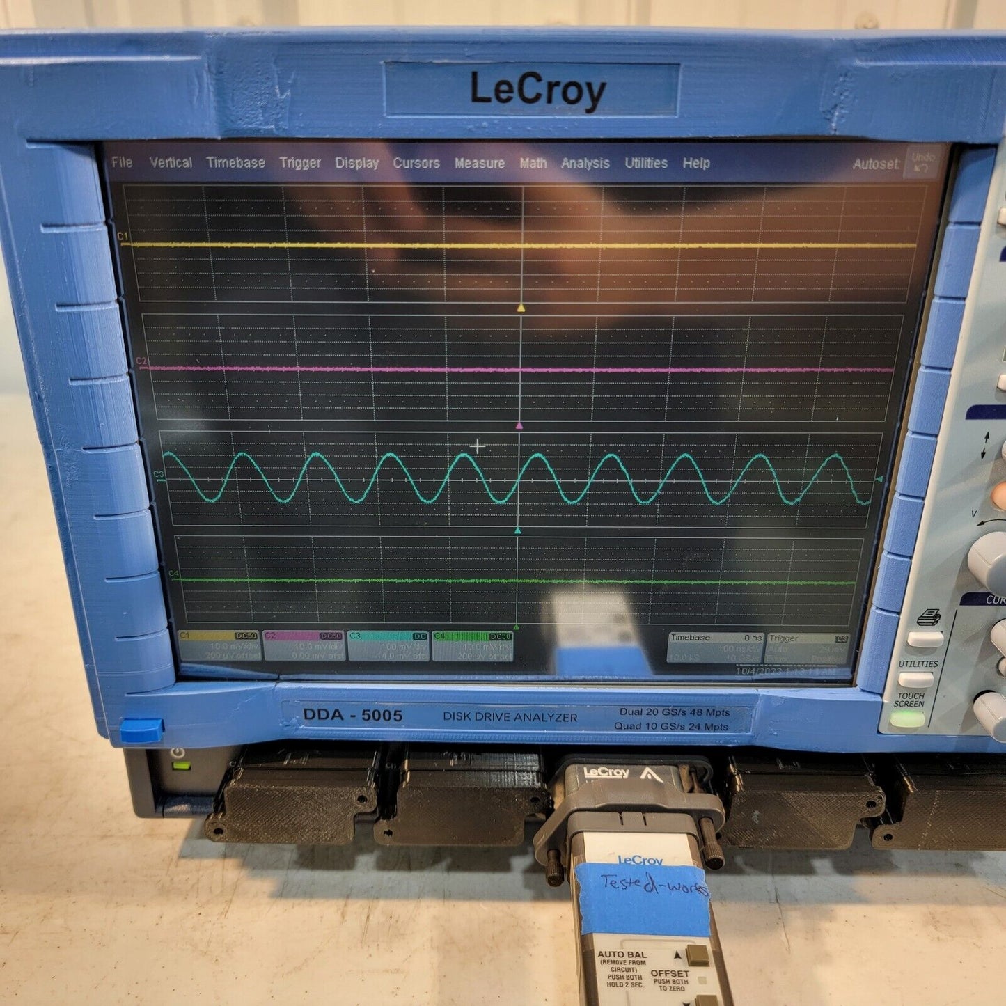 LeCroy DDA-5005 XL 5GHz 20GS/s 4-Ch. Disk Drive Analyzer Xstream Oscilloscope