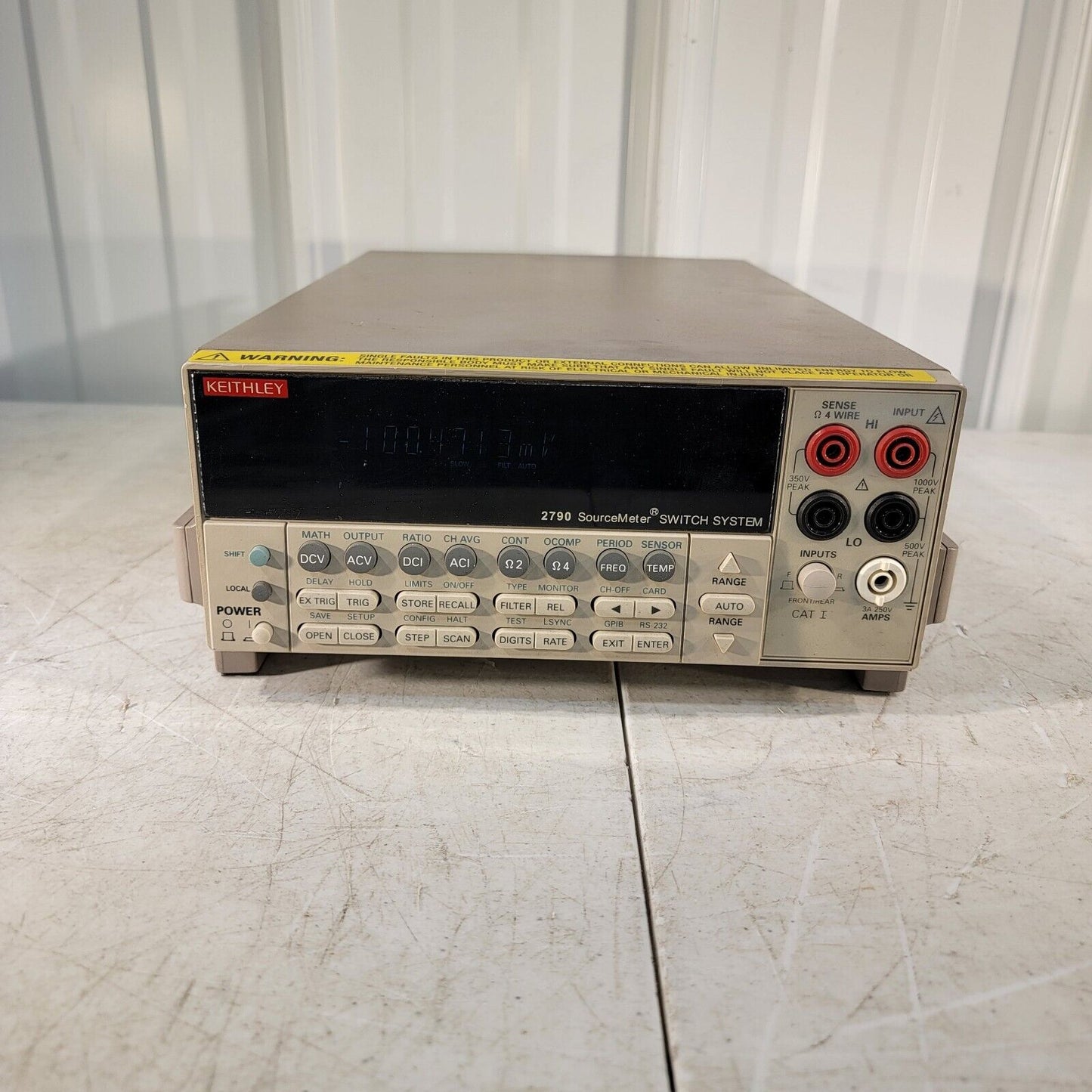 KEITHLEY 2790 SourceMeter Switch System 0.1 uV - 1000 Vdc 100 uOhm-120 MOhm