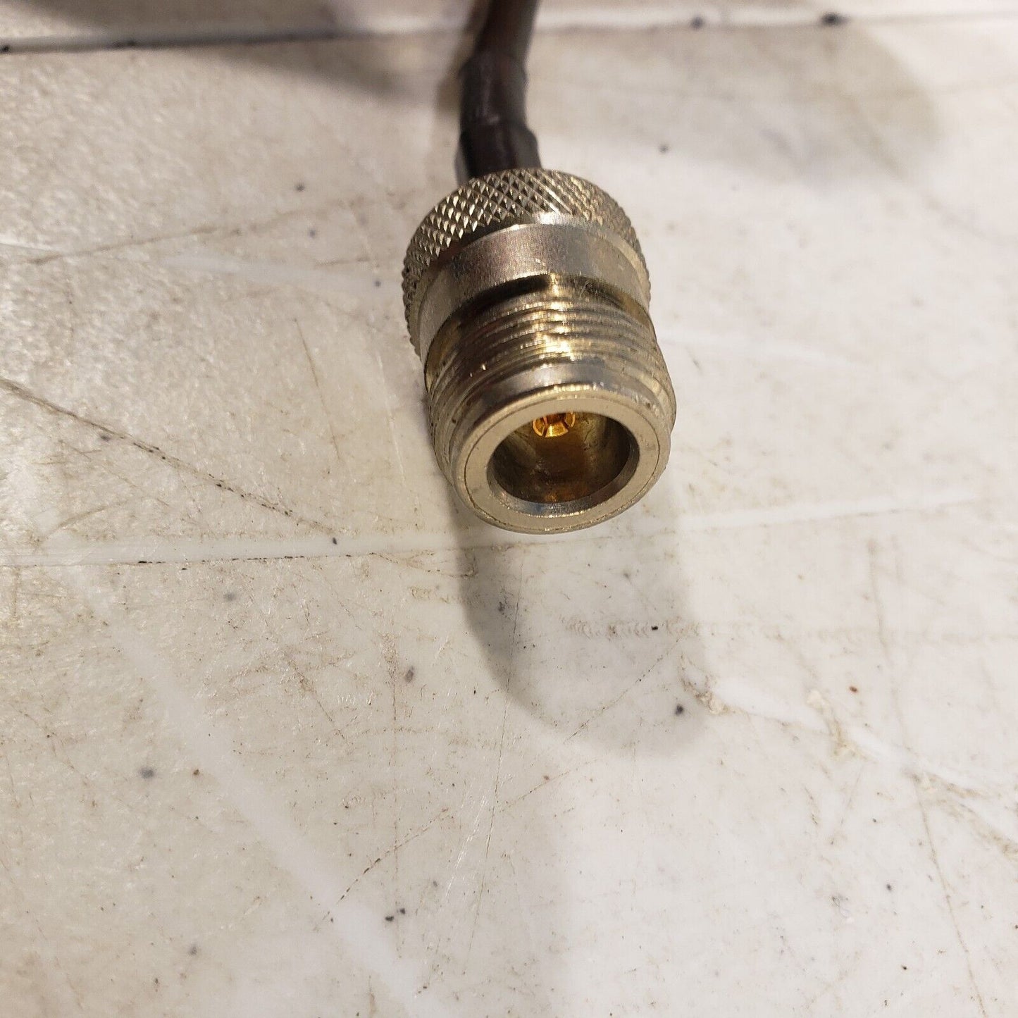 Fiberglass Antenna w/ Hook Mounts, N-type Connector, Unknown Frequency, 25"L