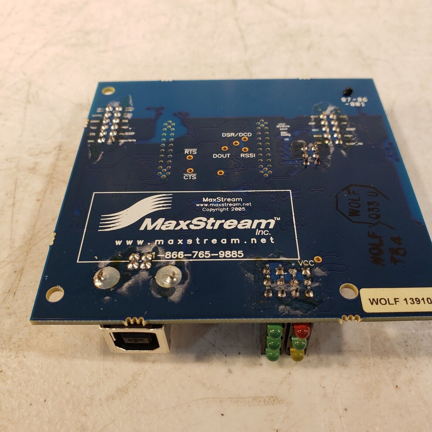 Digi Maxstream XBIB-U-Dev Rev.2 Evaluation Board w/ XBee Pro Radio Transceiver