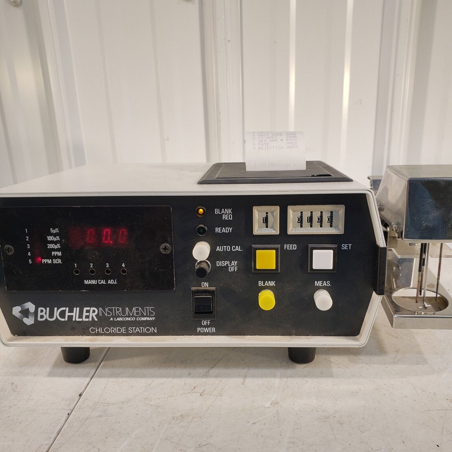 Buchler Instruments 433-5300 Chloride Station 110V w/ Instruction Manual