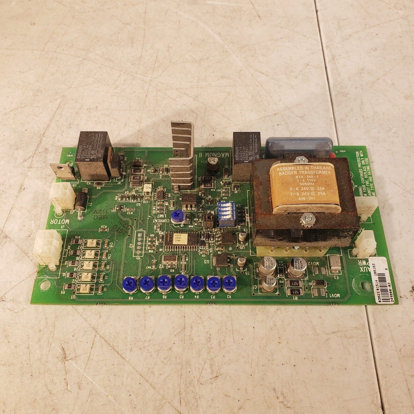 Door Opener Circuit Board Magnum II 108183, 249800-02, 799-1000-499, NT 1-0 5002