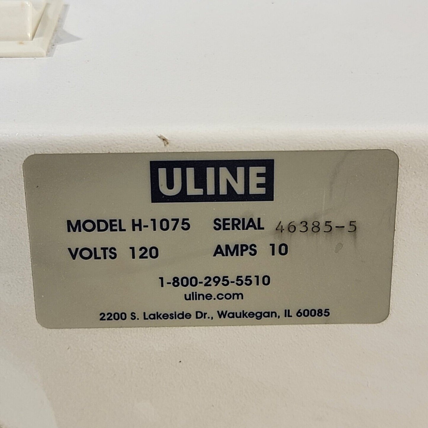 ULINE H-1075 120V 10A Vacuum 20" Bag Sealer - Tested Works