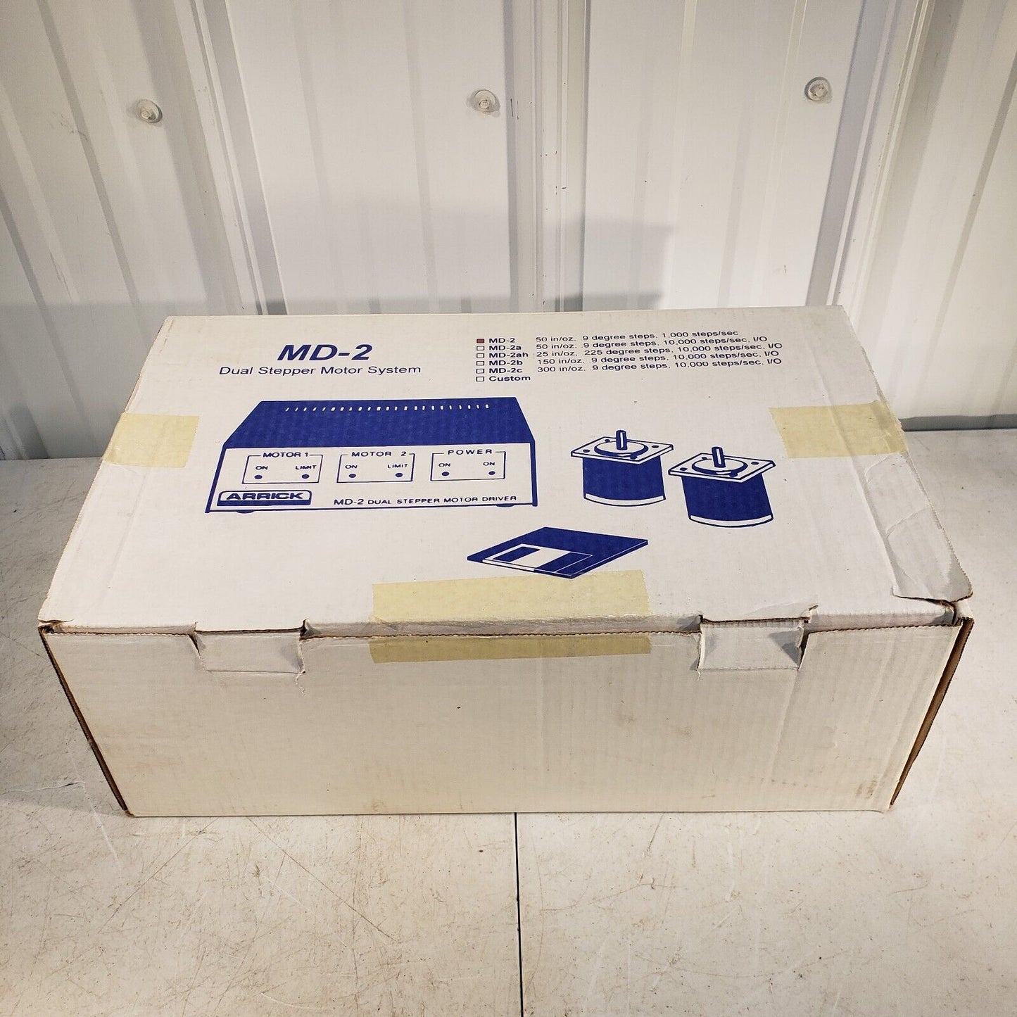 Arrick Robotics MD-2 Dual Axis Stepper Motor System w/ 2 Motors 50oz/in 9 Degree