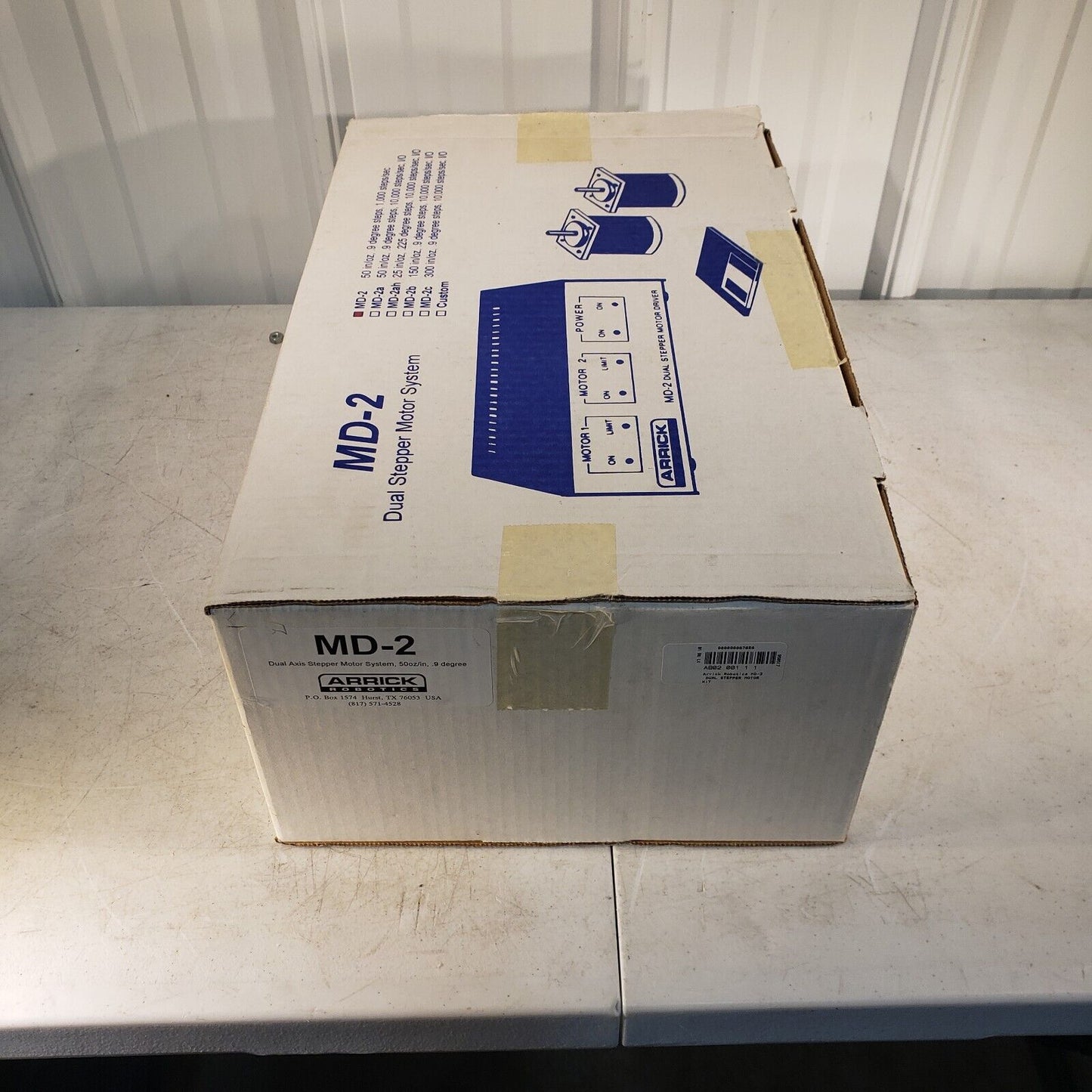 Arrick Robotics MD-2 Dual Axis Stepper Motor System w/ 2 Motors 50oz/in 9 Degree