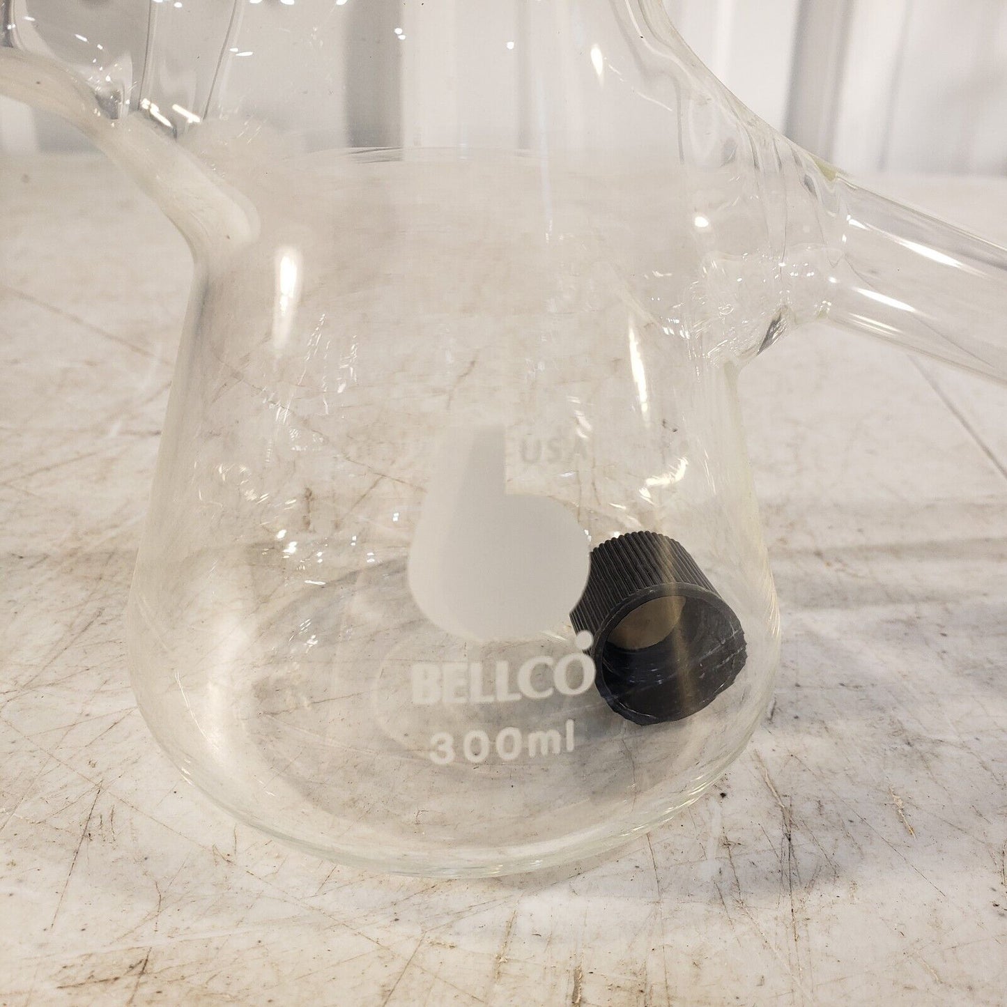 Bellco 300mL Nephelo Flasks With Small Plastic Cap 300 mL