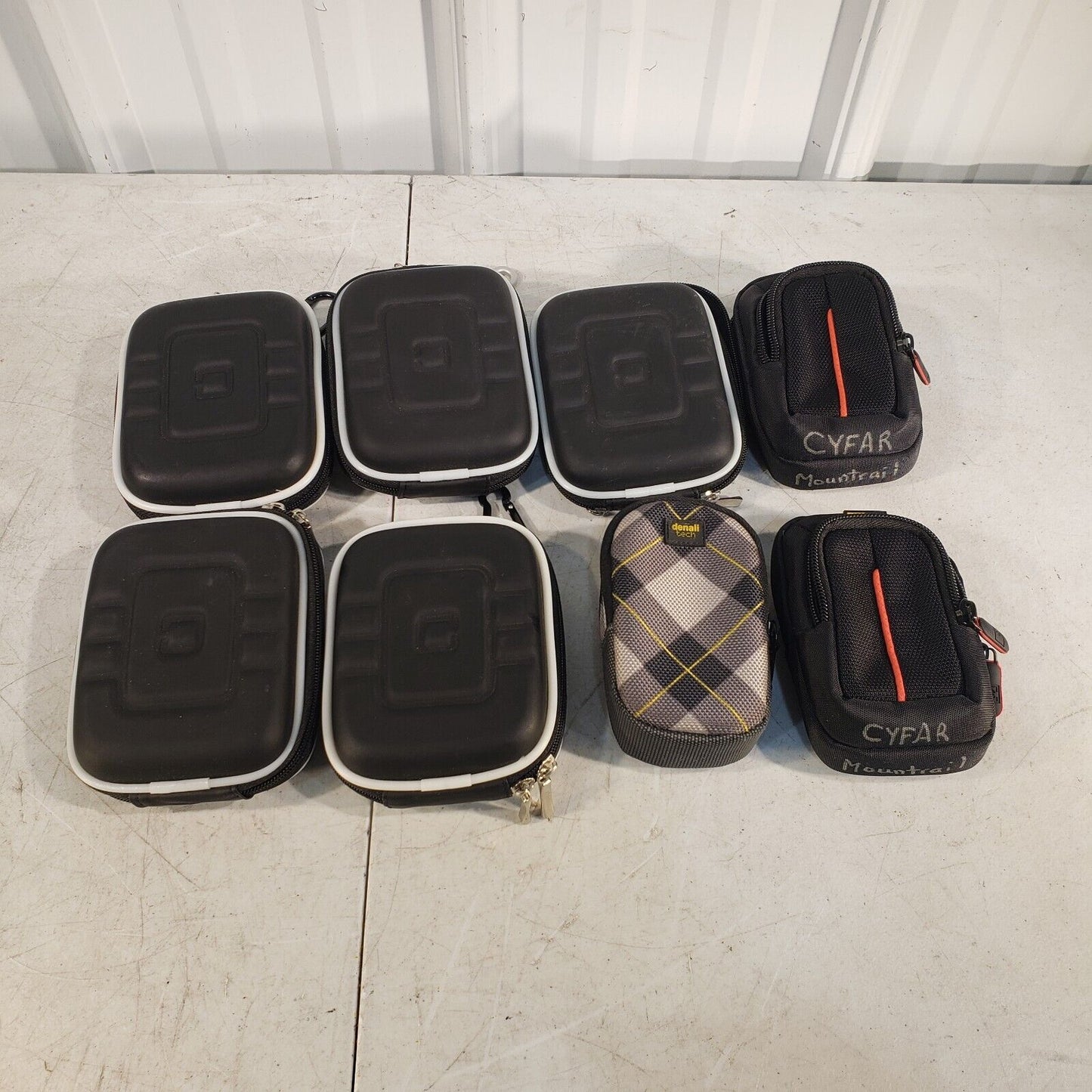 *Lot Of 8* GPS/Small Camera Bags, 5 Hardcover, 3 Softcover w/ Clips/Belt Loops