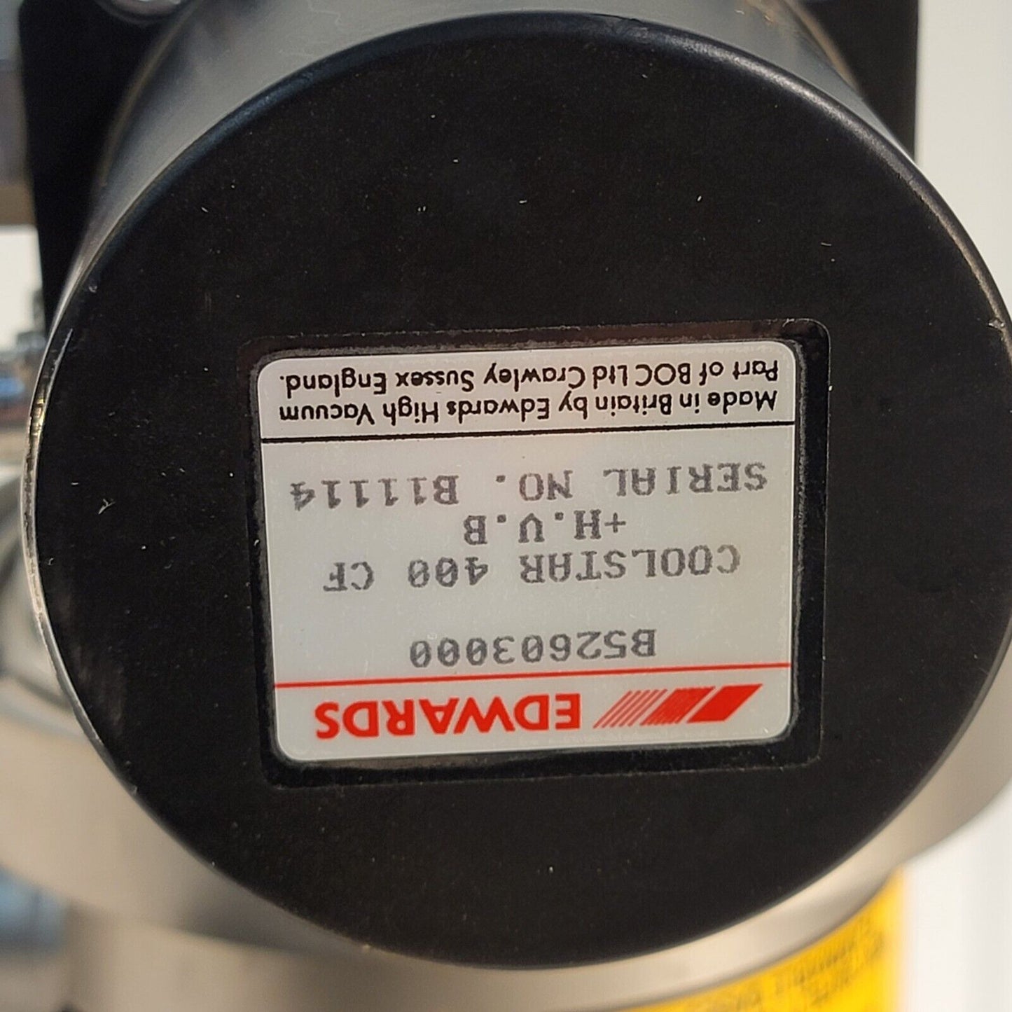 Edwards Coolstar 400 Cryogenic Ultra High Vacuum Pump CF 6" DN100CF HVB