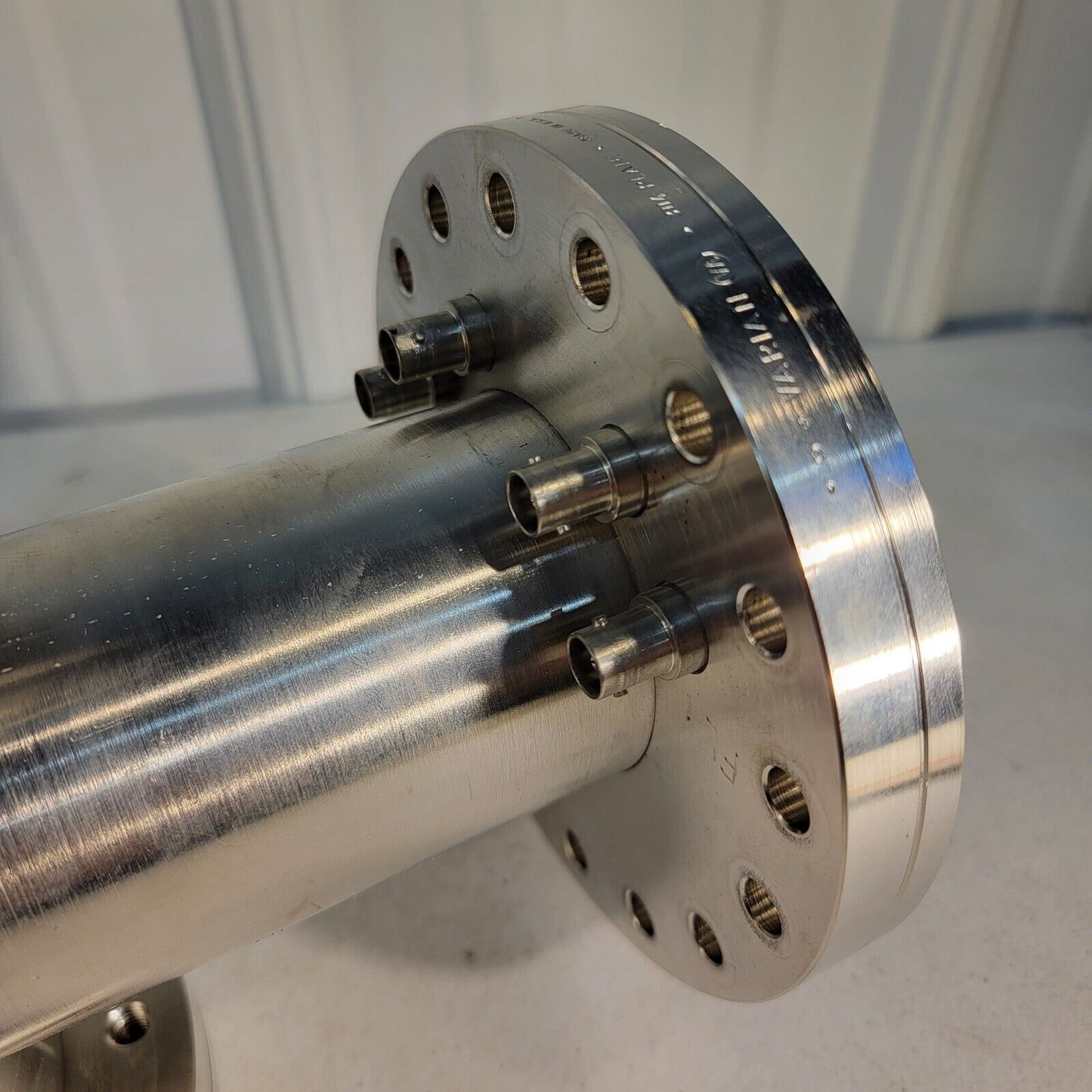 UHV 304 Stainless Steel Vacuum Chamber w/ 4 Conflat Flange Ports Varian 6" 2.75"