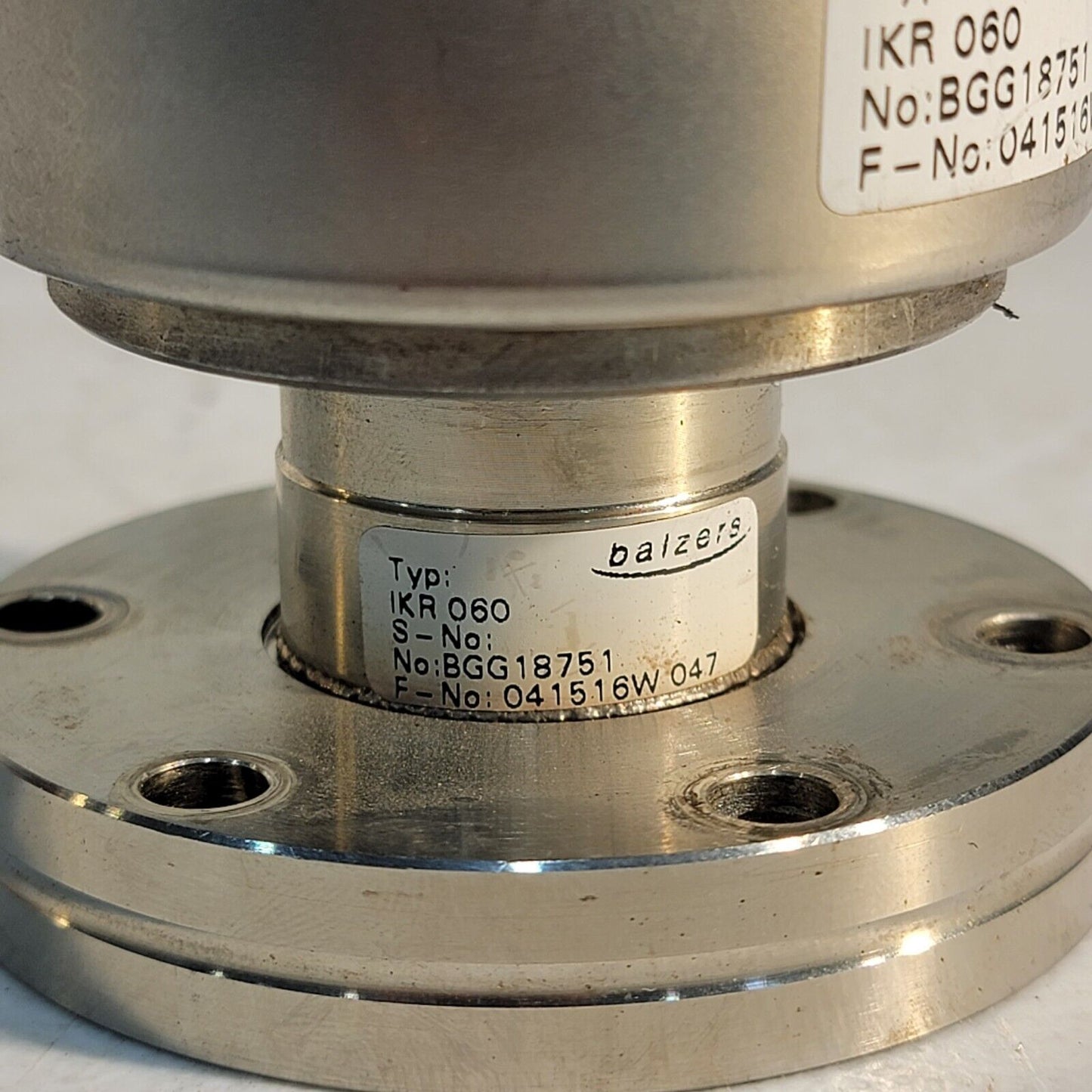 Pfeiffer Balzers IKR 060 Cold Cathode Vacuum Gauge 2.75" CF DN35CF-DN40CF