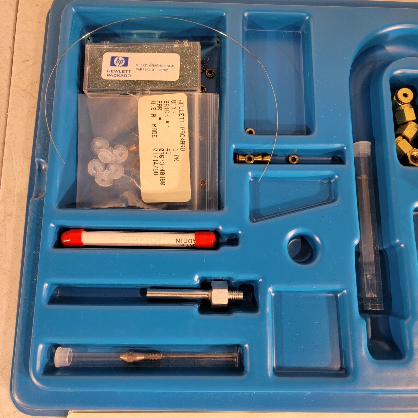 Hewlett Packard HP Agilent Injection Port Shipping Kit 19243-60510 19244-80540