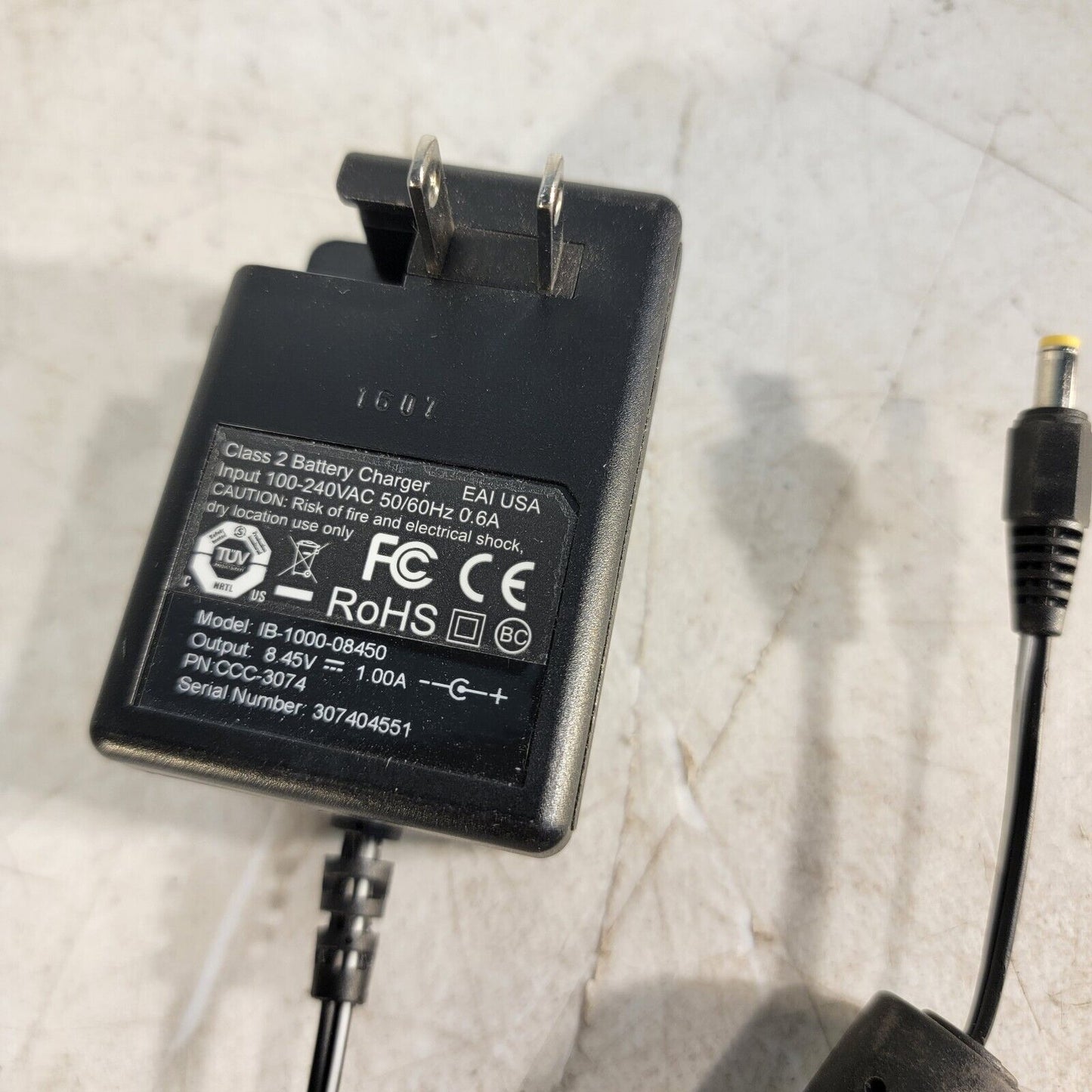 SXBlue GPS Battery Charger GESXB2CHAR 8.45v 1.00A CCC-3074 Class 2 100-240VAC In