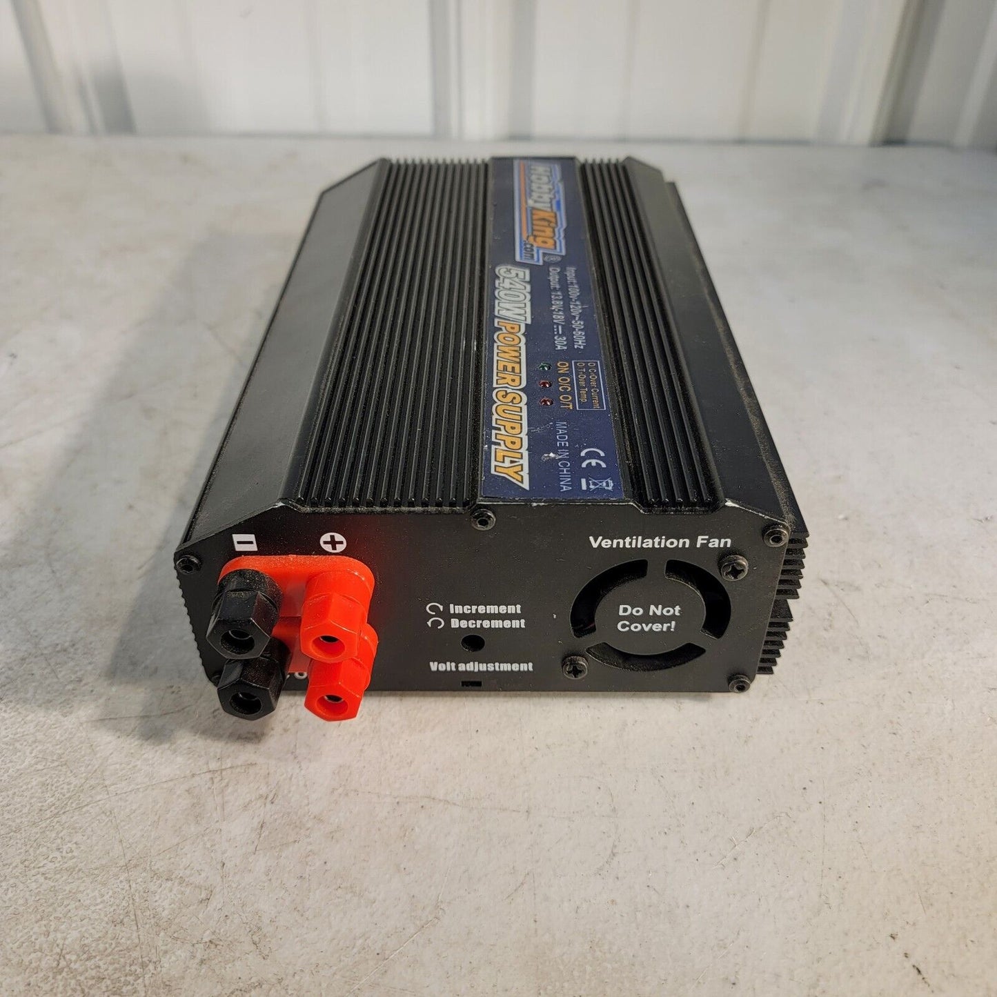 HobbyKing 540w 100~120v Power Supply 13.8v~18v - 30amp Output